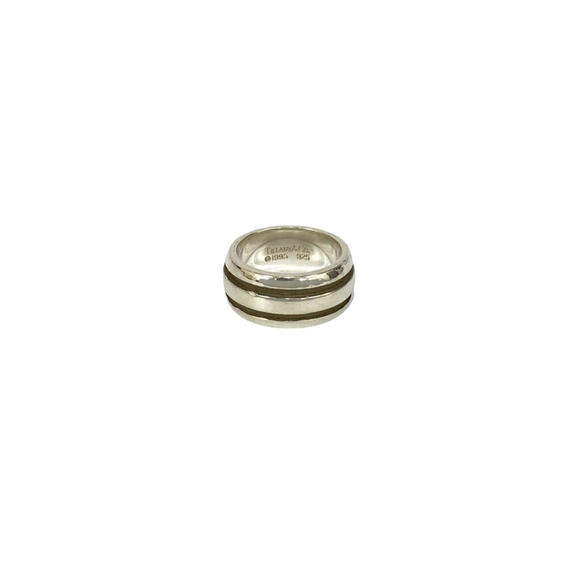 Tiffany & Co. TIFFANY&Co. Tiffany Group Double Line Ring, Sterling Silver 925, Size 10, Silver, Item No. 32023 Size ONE SIZE - 1 Thumbnail
