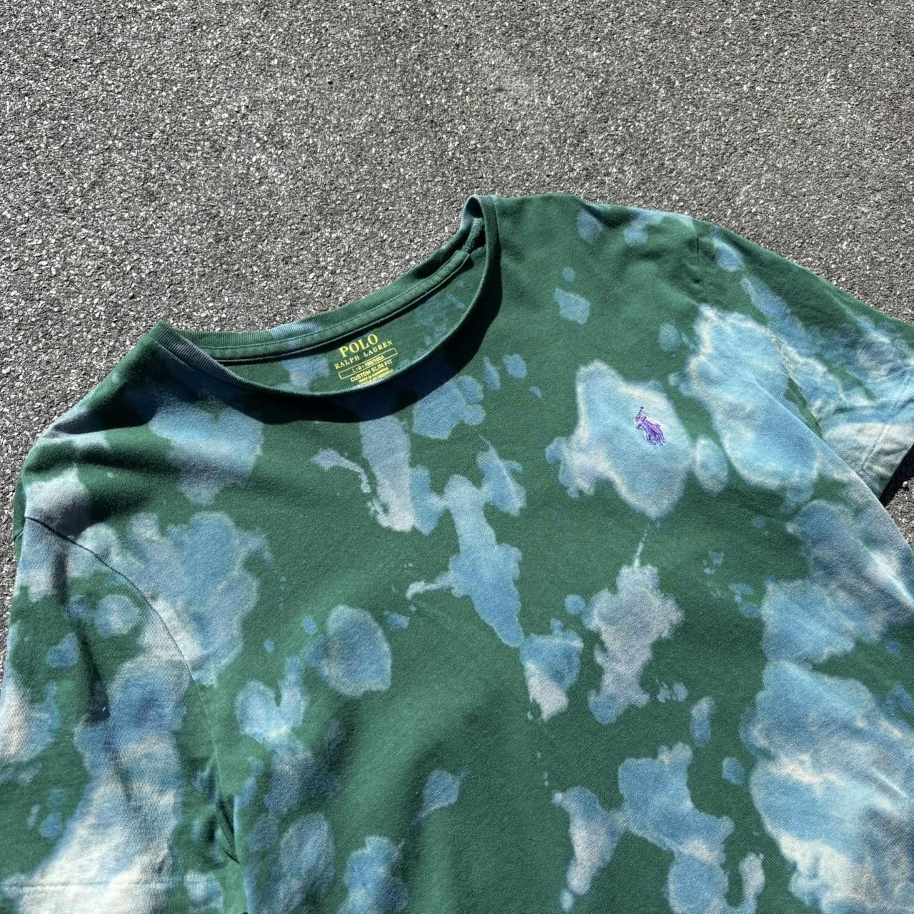 Japanese Brand × Polo Ralph Lauren × Vintage Vintage y2k 90s Polo Ralph Lauren bleach tie dye t-shirt Size US L / EU 52-54 / 3 - 3 Thumbnail