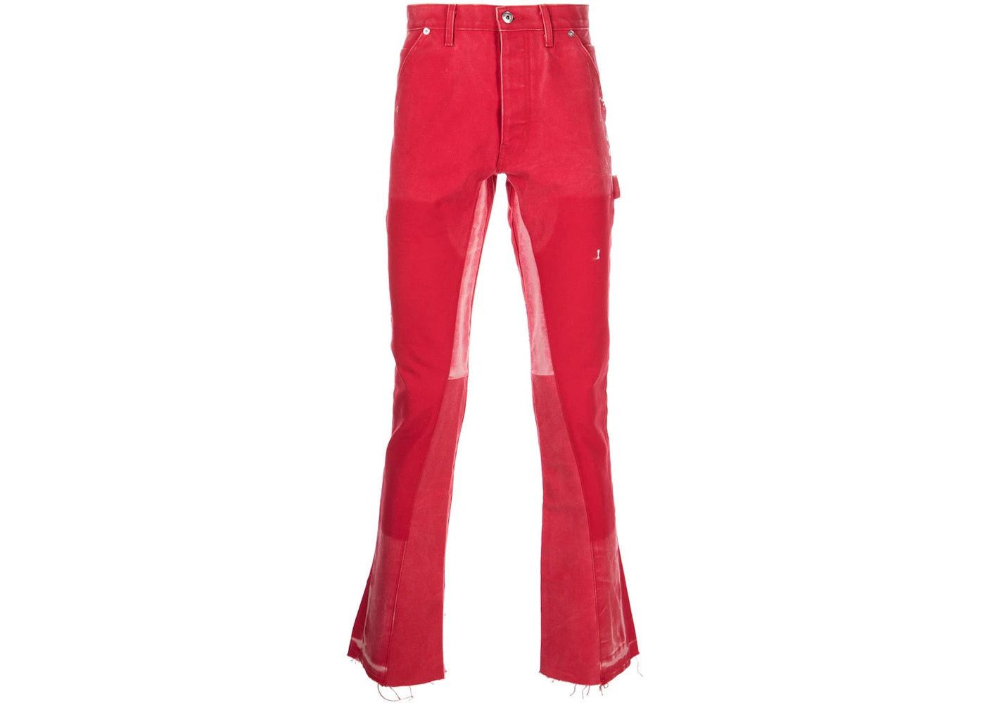 Gallery Dept. La Carpenter Flared Jeans Bright Red Size US 33 - 1 Thumbnail