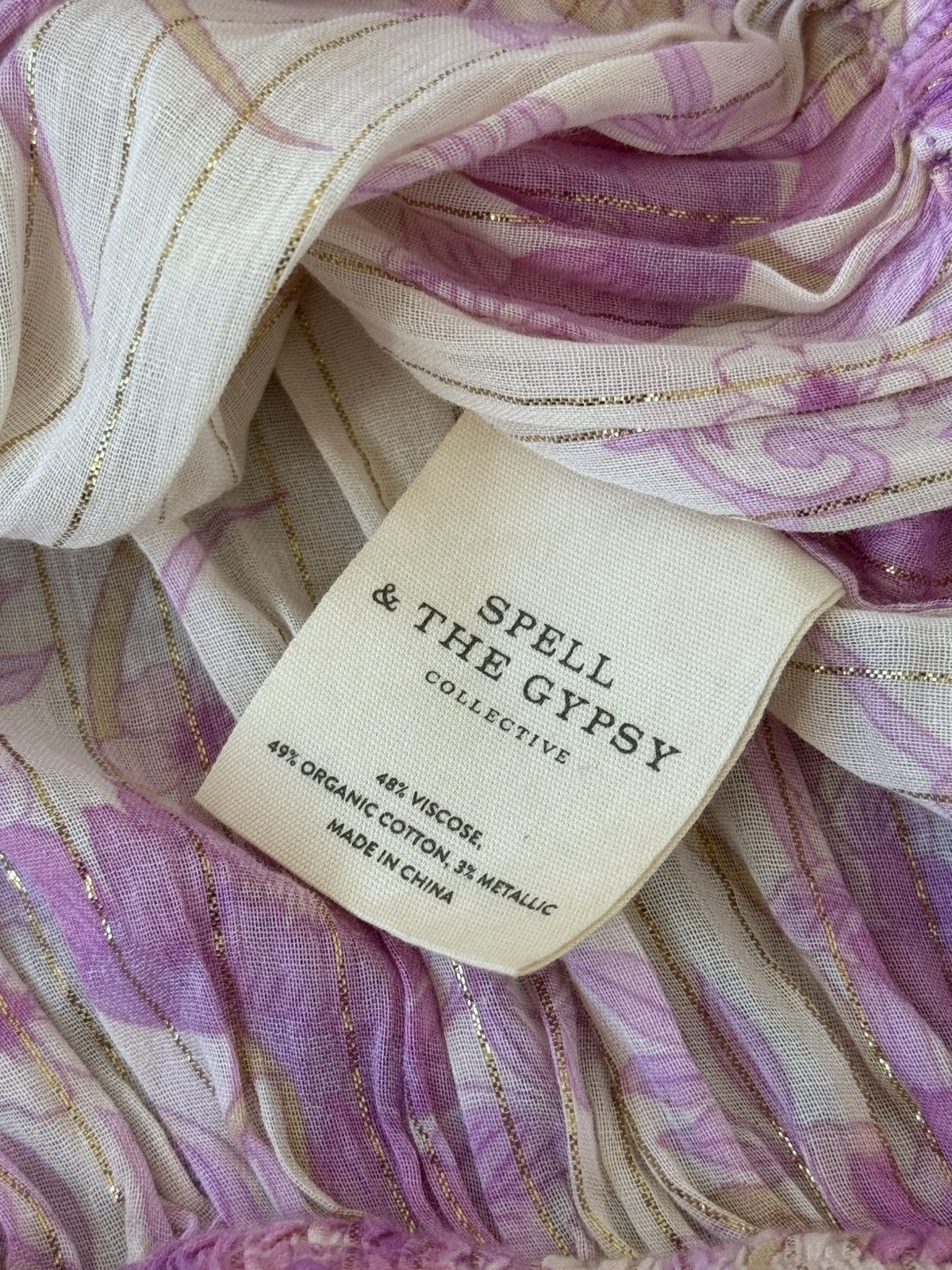 Spell SPELL & GYPSY Set Pink Skirt Blouse LEI MAXI White Floral XS Size 27" / US 4 / IT 40 - 12 Thumbnail