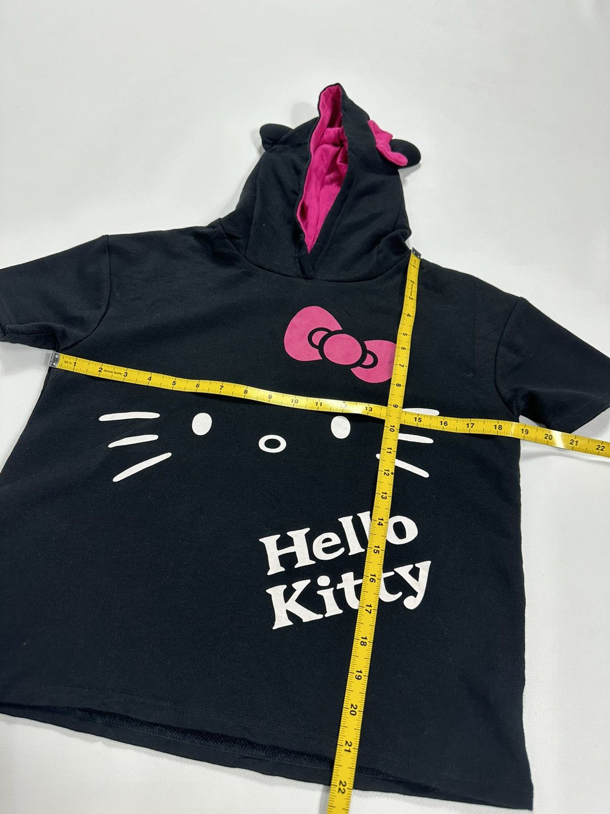 Other Hello Kitty Cartoon Horn Devil Short Sleeve Hoodie Size M / US 6-8 / IT 42-44 - 10 Thumbnail