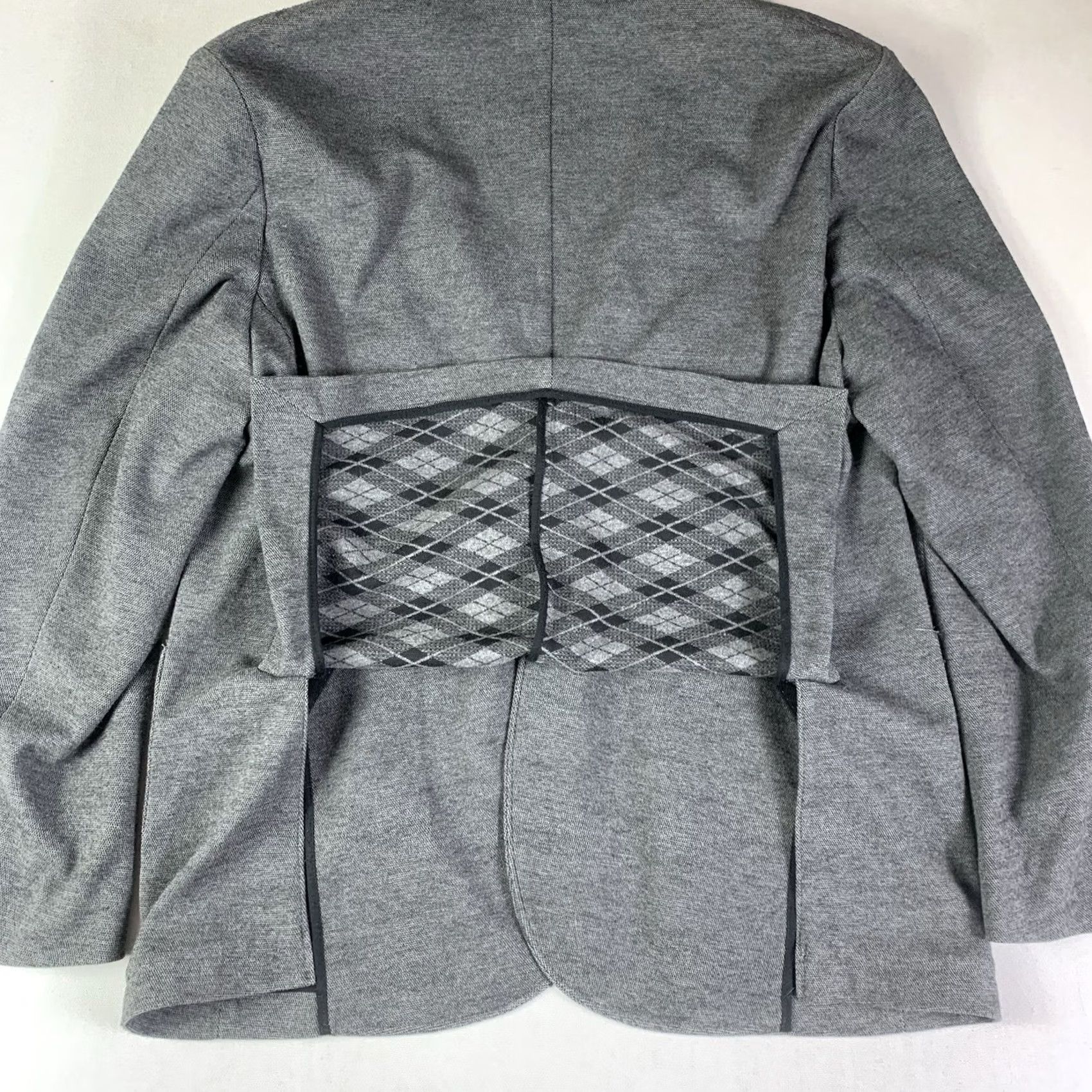 Vintage James Campbell Blazer Mens XL Gray Unconstructed Sport Coat Size 42R - 6 Thumbnail