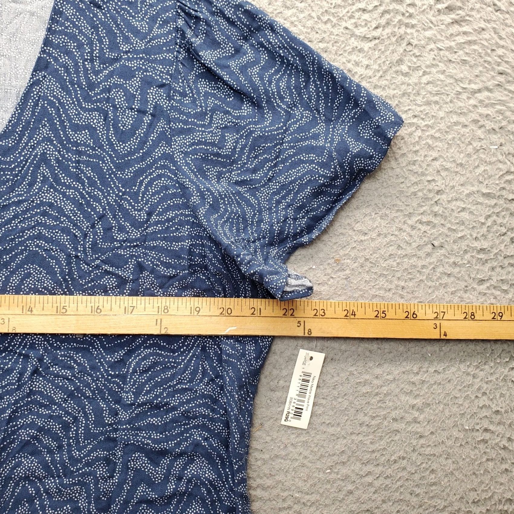 Vintage Goodthreads Blouse Womens Size XL Multi Short Sleeve V Neck Button Front Size XL / US 12-14 / IT 48-50 - 6 Thumbnail