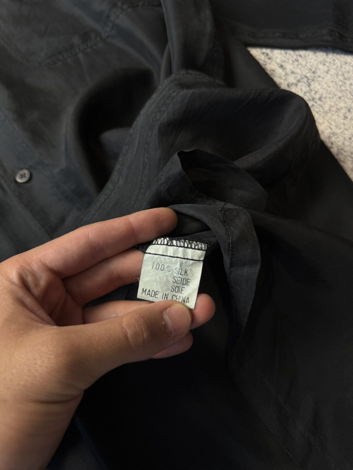 Other Vintage Pure Silk Black Shirt Button Up Y2K Japanese Size XL Size US XL / EU 56 / 4 - 14 Thumbnail