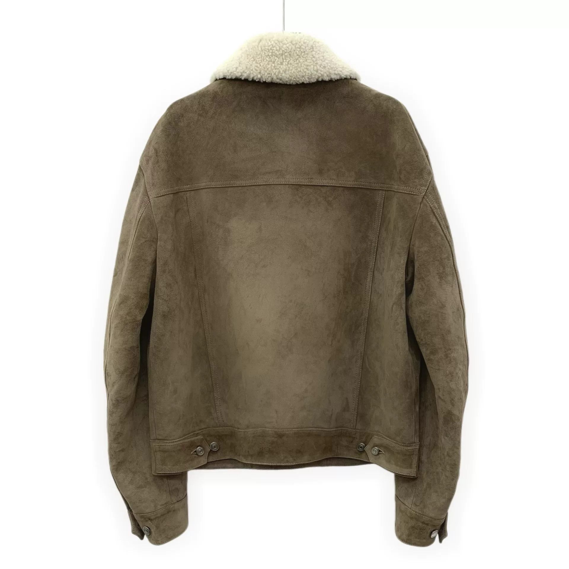 Dior dior khaki leather collar jacket Size US L / EU 52-54 / 3 - 2 Thumbnail