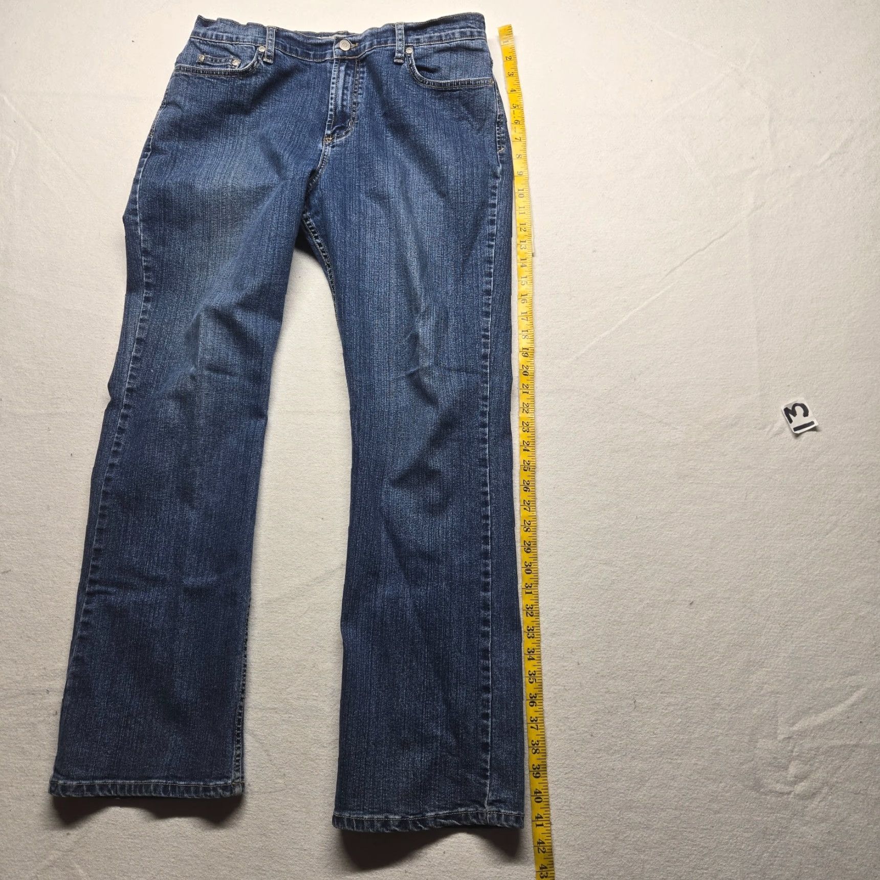 Vintage VINTAGE Lena Jeans Women's Straight Leg Jeans Size 14 Dark Wash Cotton Spandex Comfortable Classic Size 36" / US 14 / IT 50 - 7 Thumbnail