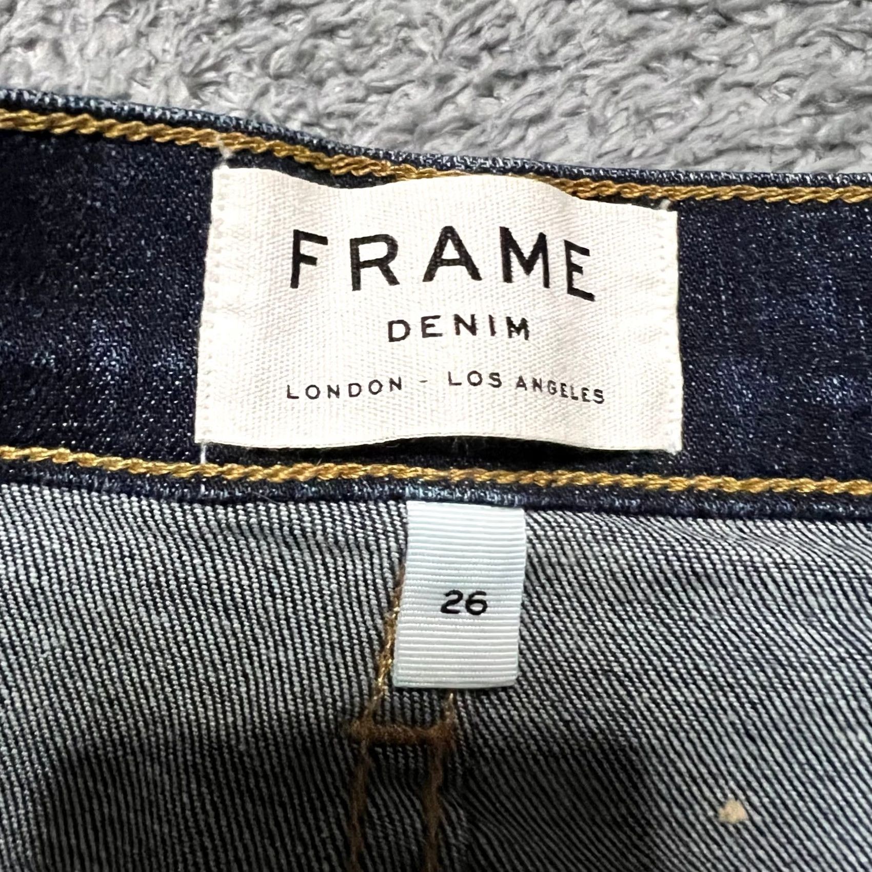 Frame FRAME Jeans Womens Le High Straight Blue Cropped Size 26 Size 26" / US 2 / IT 38 - 6 Thumbnail