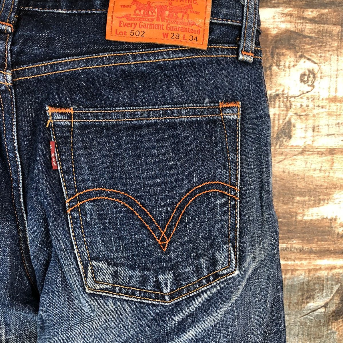 Levi's DL Classic Levis 502 Blue Denim Pants #C147 Size US 28 / EU 44 - 16 Thumbnail