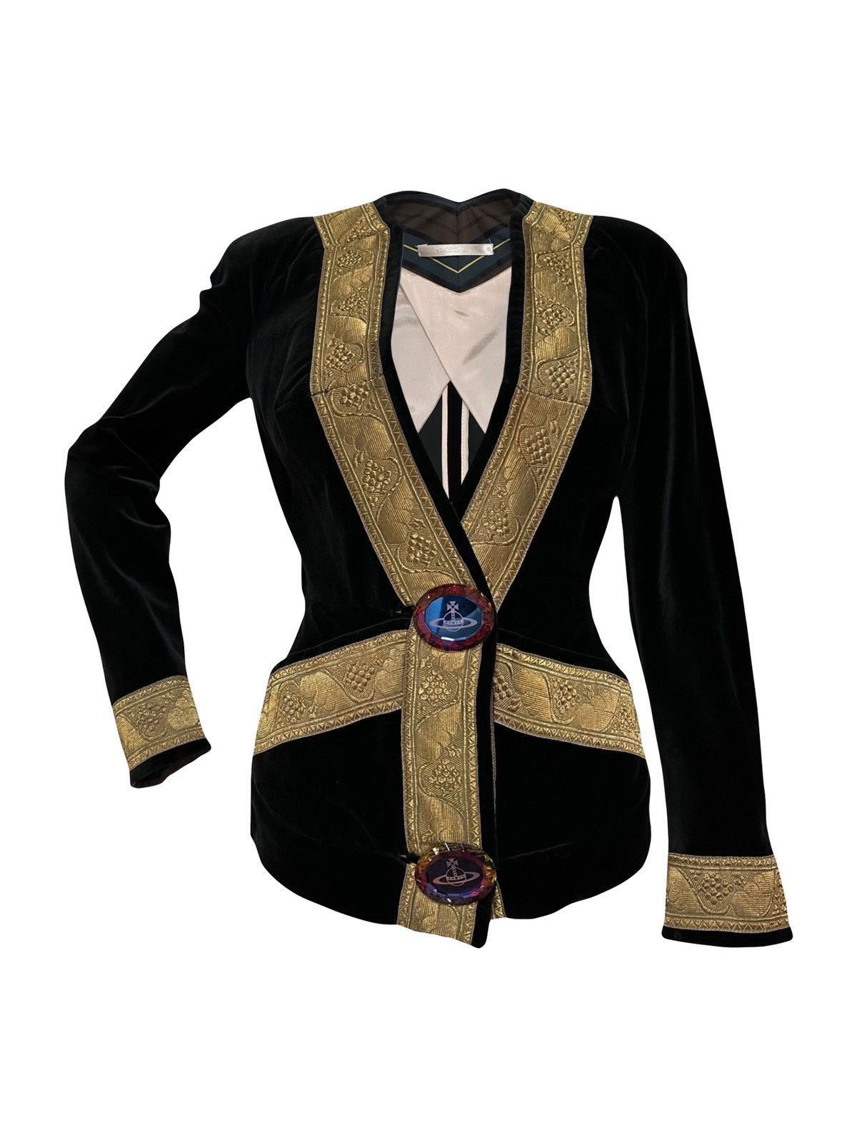 Vivienne Westwood VIVIENNE WESTWOOD F/W 1998 "Dressed To Scale" Velvet Jacket Size S / US 4 / IT 40 - 1 Thumbnail