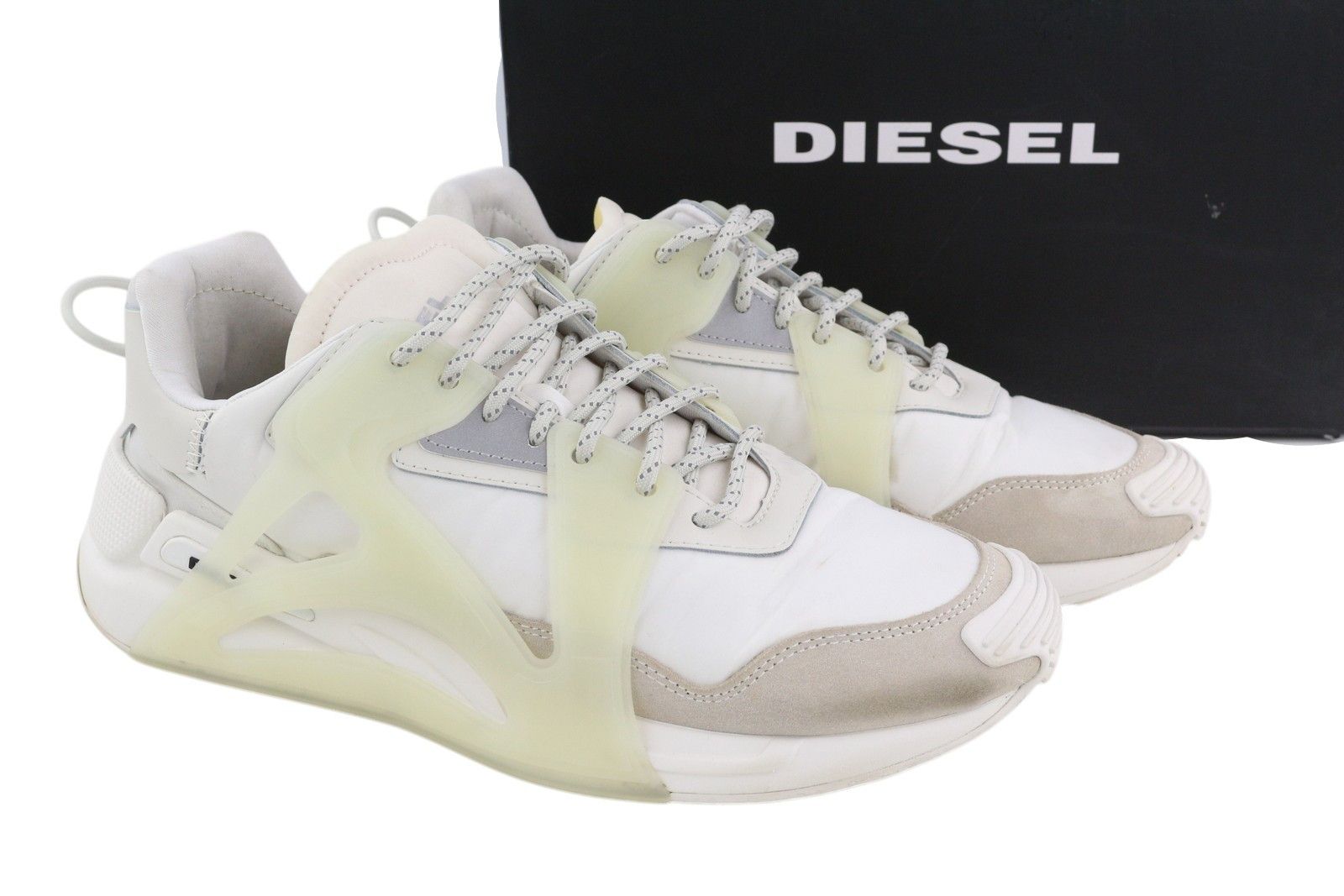 Diesel S-SERENDIPITY MASK EU44.5 White Almond Toe Low Top 40965 Size US 11.5 / EU 44-45 - 1 Thumbnail