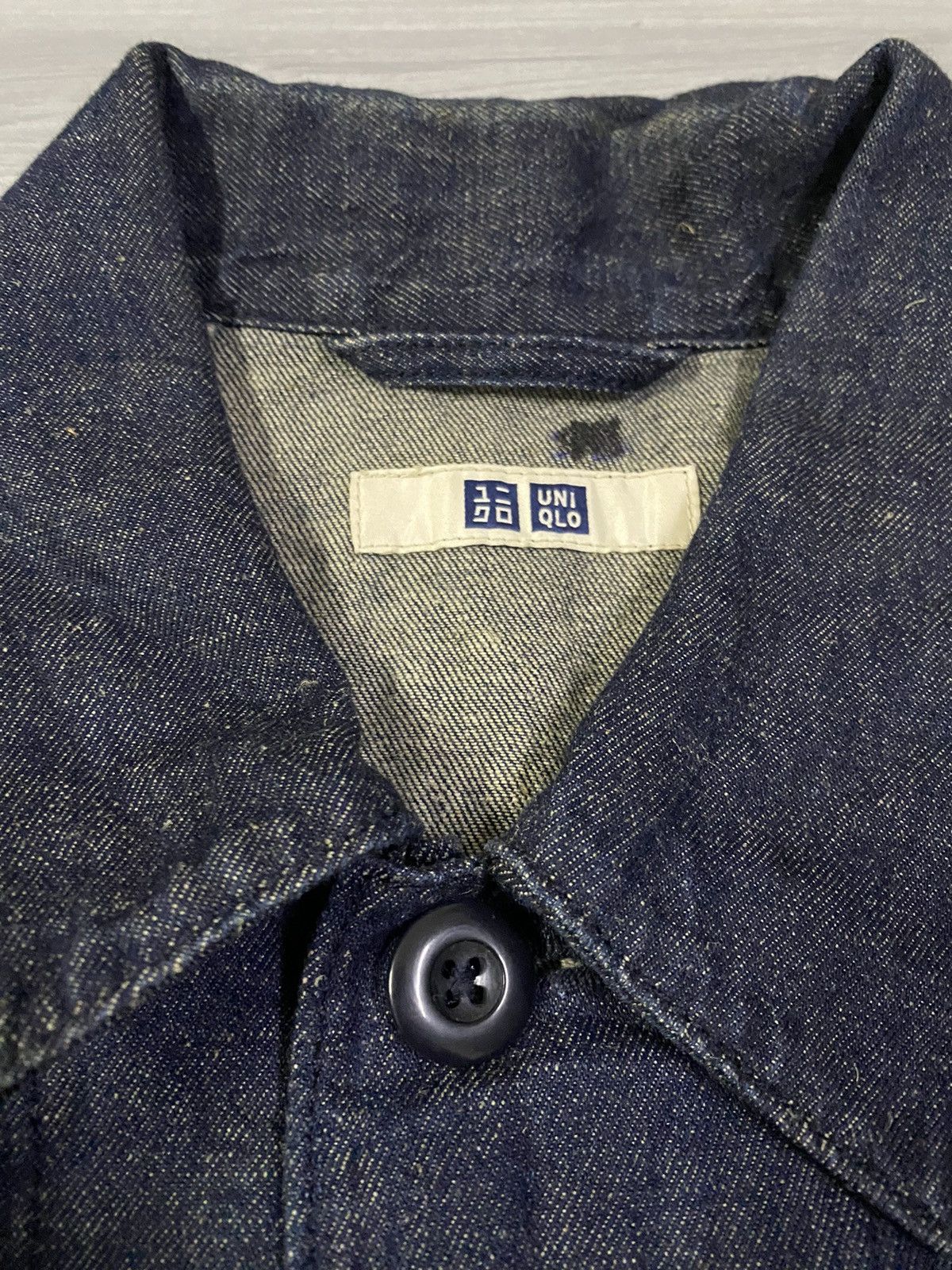 Uniqlo Uniqlo Utility Denim Jacket ( Cotton Linen ) Size US XL / EU 56 / 4 - 7 Thumbnail