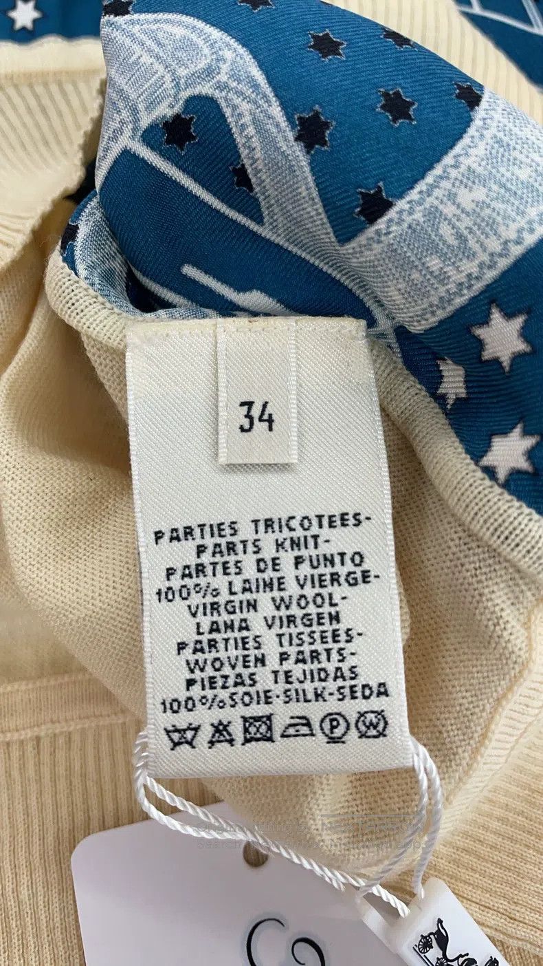 Hermes Hermes Silk Patched Knit Top Size XXS / US 00 / IT 34 - 4 Thumbnail