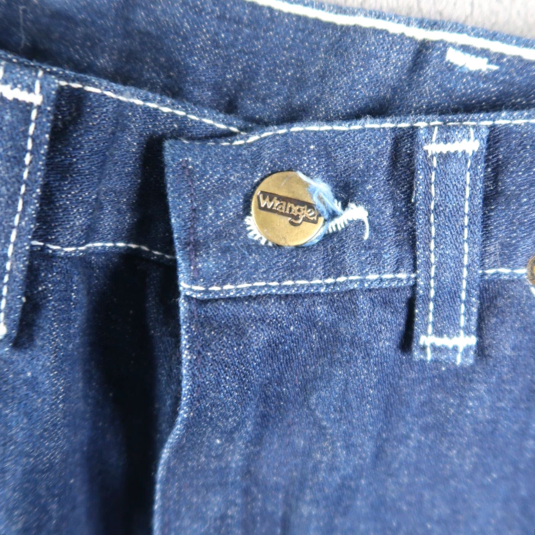 Wrangler VINTAGE Wrangler Women's Jeans 9 High-Rise Denim 80s Cowboy Western Solid Blue Size 30" / US 8 / IT 44 - 5 Thumbnail