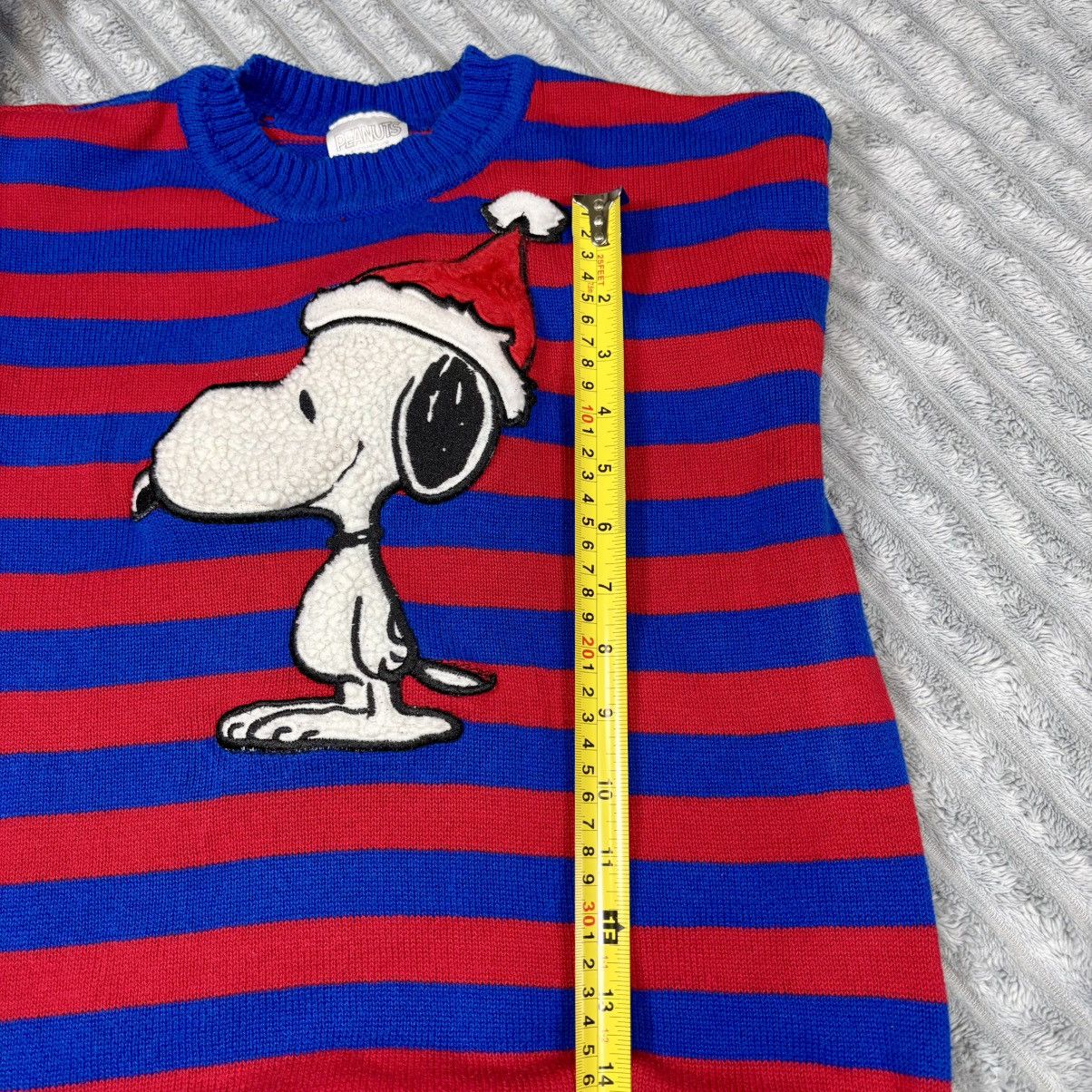 Peanuts PEANUTS Girls Youth Size XS Holiday Sweater Red/Blue Size XS / US 0-2 / IT 36-38 - 10 Thumbnail
