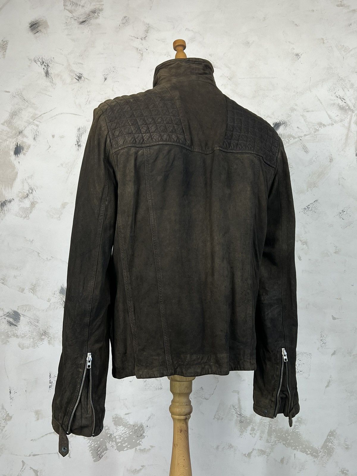 Allsaints Allsaints Suede Biker Jacket Size XL – XXL Size US XXL / EU 58 / 5 - 2 Thumbnail