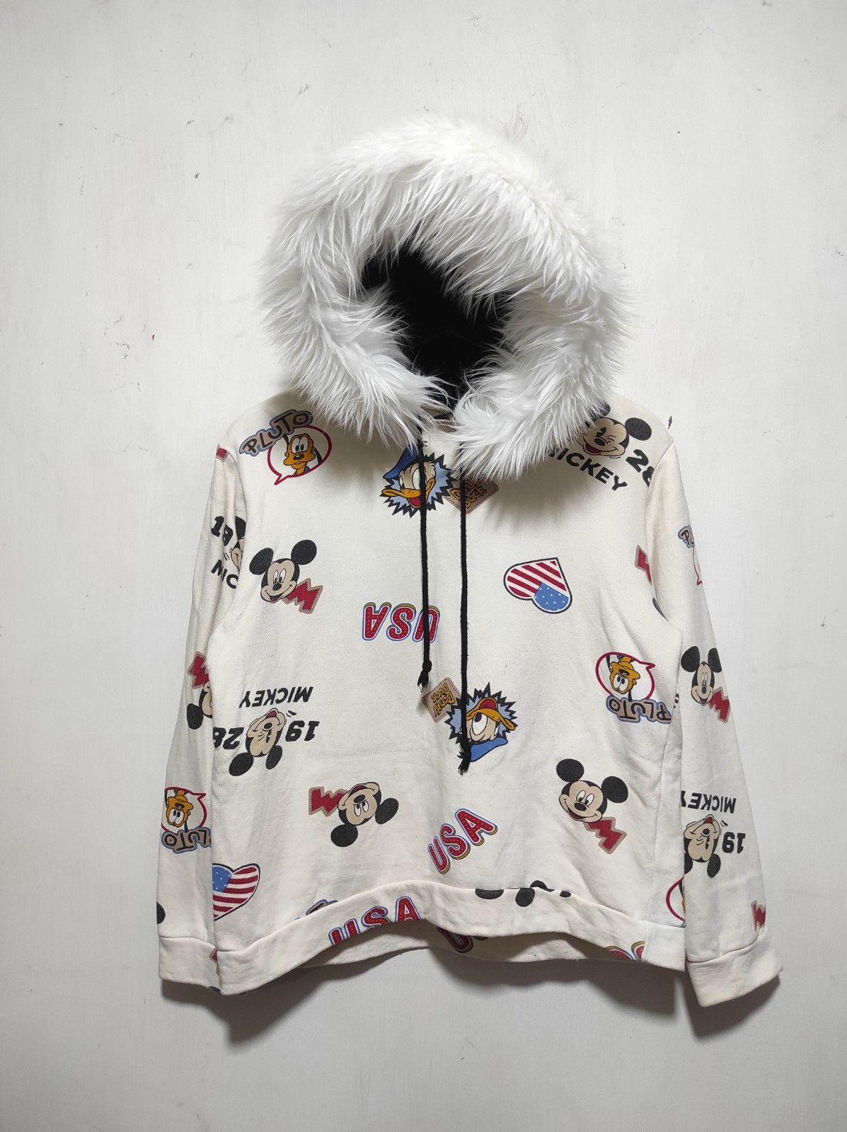 Disney Disney fullprint fur hoodie Size US S / EU 44-46 / 1 - 2 Thumbnail