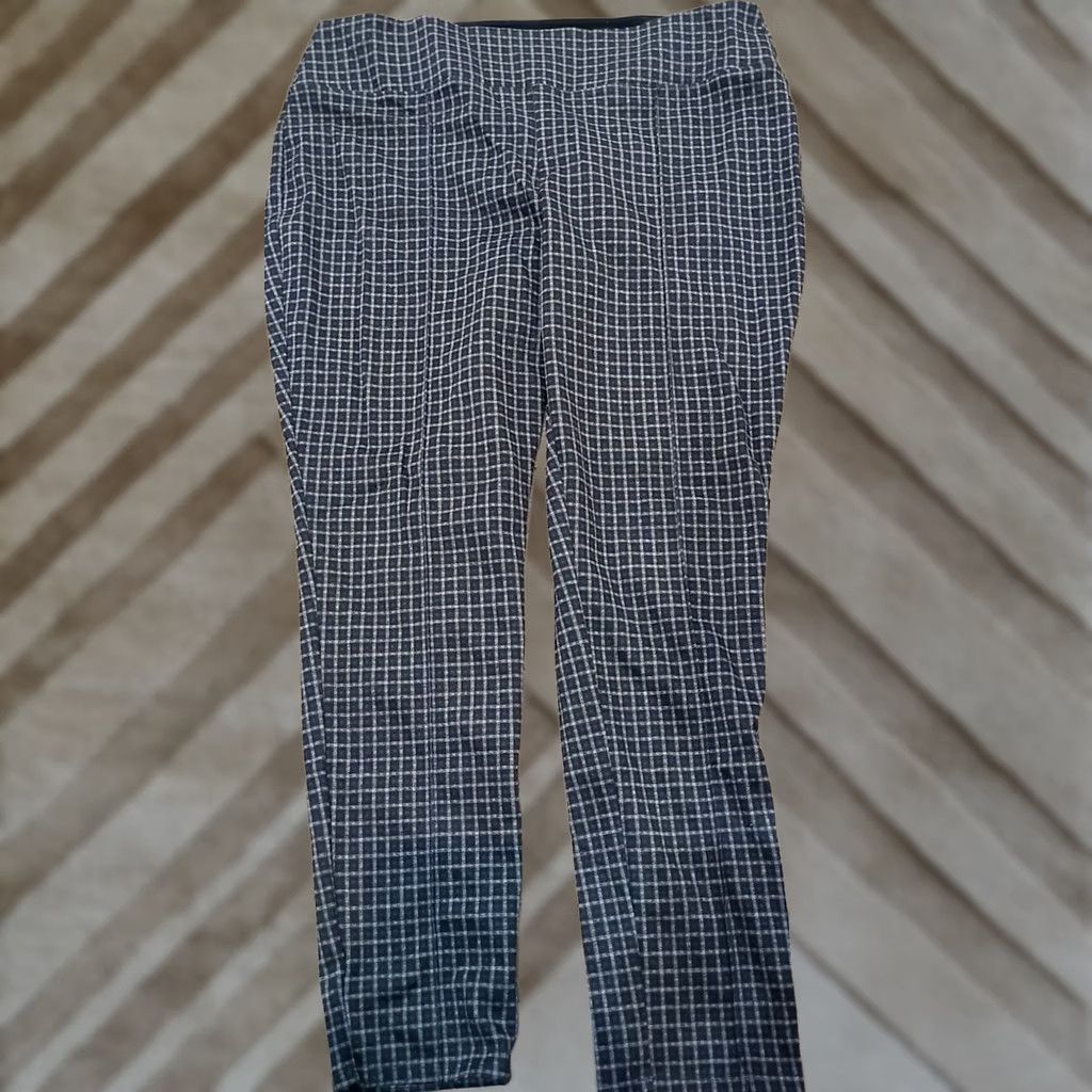 Apt. 9 APT.9 Ponte Leggings Pants Womens 2XL Plus Multicolor Plaid Elastic Waist Waistband Stretch" Size 40" / US 18 - 1 Thumbnail