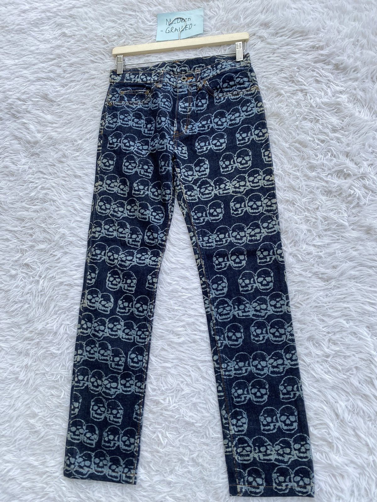 Hysteric Glamour Rare Vintage Hysteric Glamour Skulls All Over Jean/ Denim Size US 29 - 2 Thumbnail