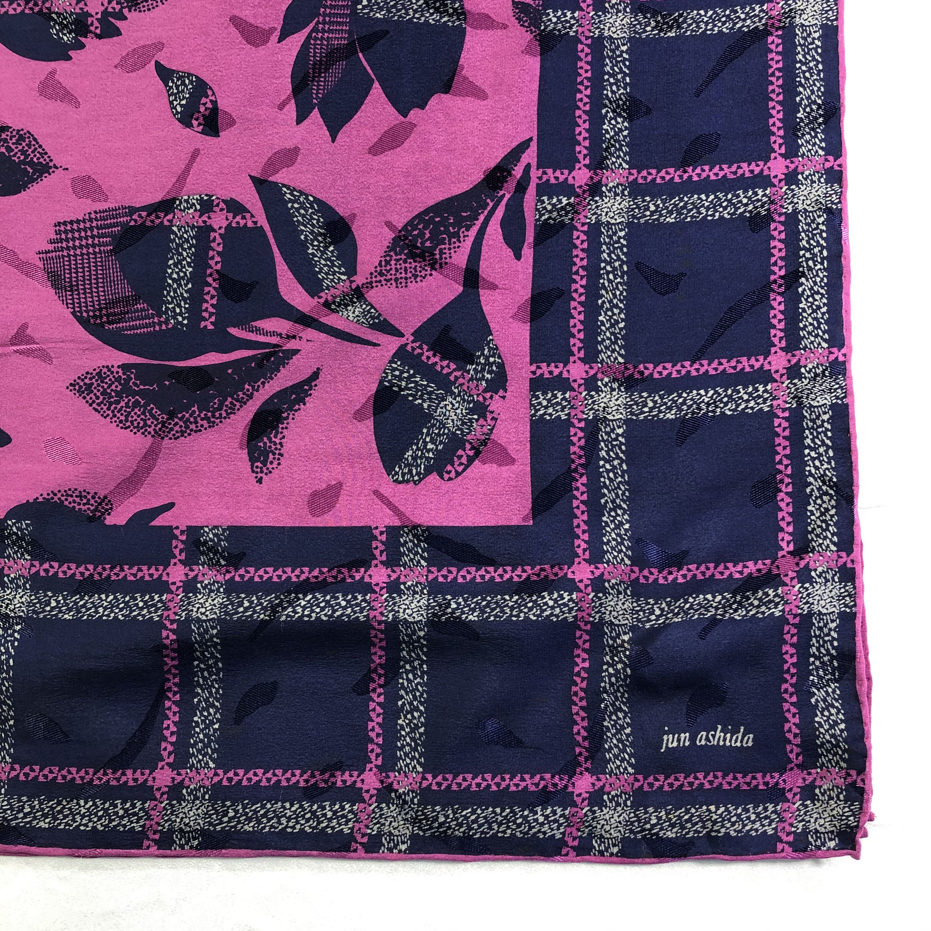 Vintage Vintage Jun Ashida Silk Scarf Size ONE SIZE - 4 Thumbnail
