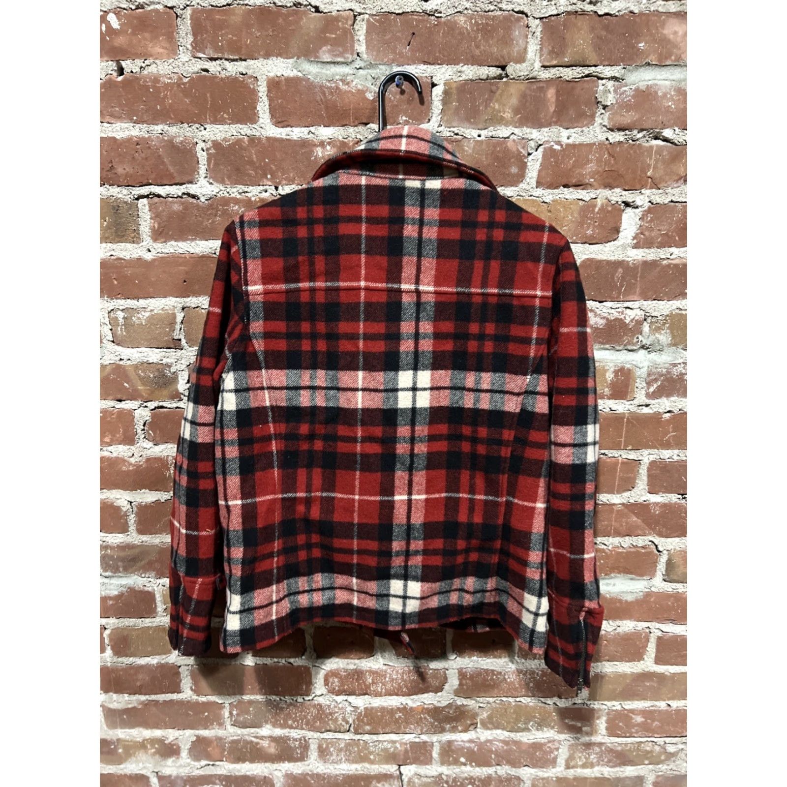 Vintage Woolrich Coat Plaid Wool Red Black White Double Breasted Womens Medium Size M / US 6-8 / IT 42-44 - 3 Thumbnail