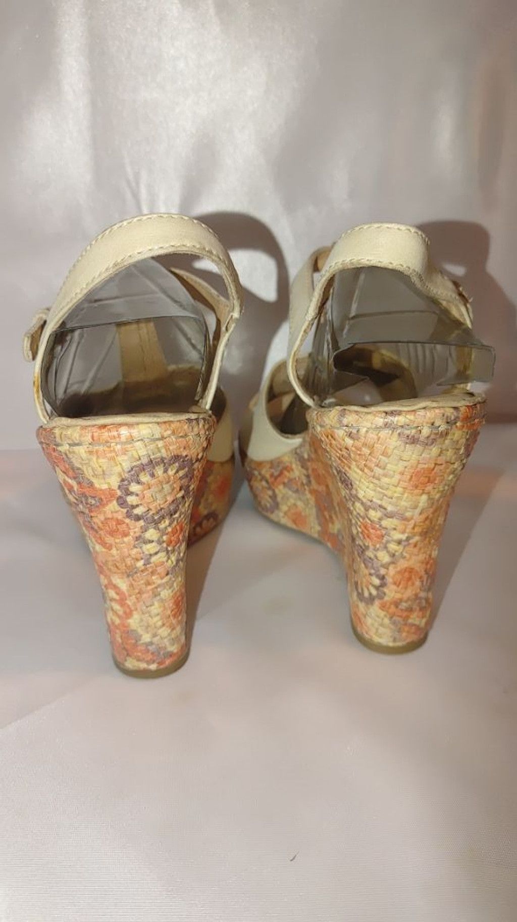 Born Born Rebecka Floral Cork Wedge Sandals Size 8 Size US 8 / IT 38 - 6 Thumbnail