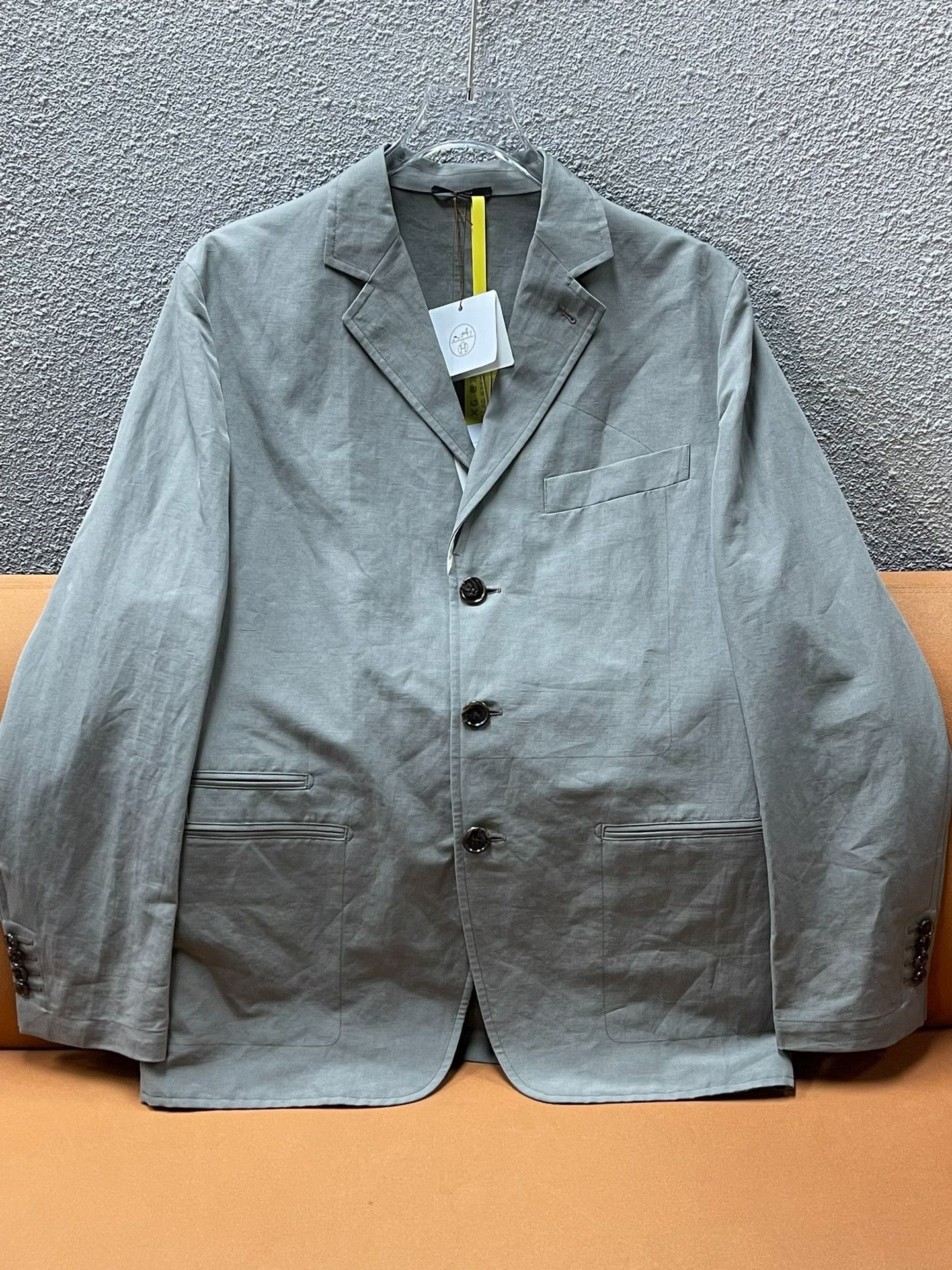 Hermes Hermes Linen Blend Lapel Single-Breasted Blazer Size US M / EU 48-50 / 2 - 1 Thumbnail