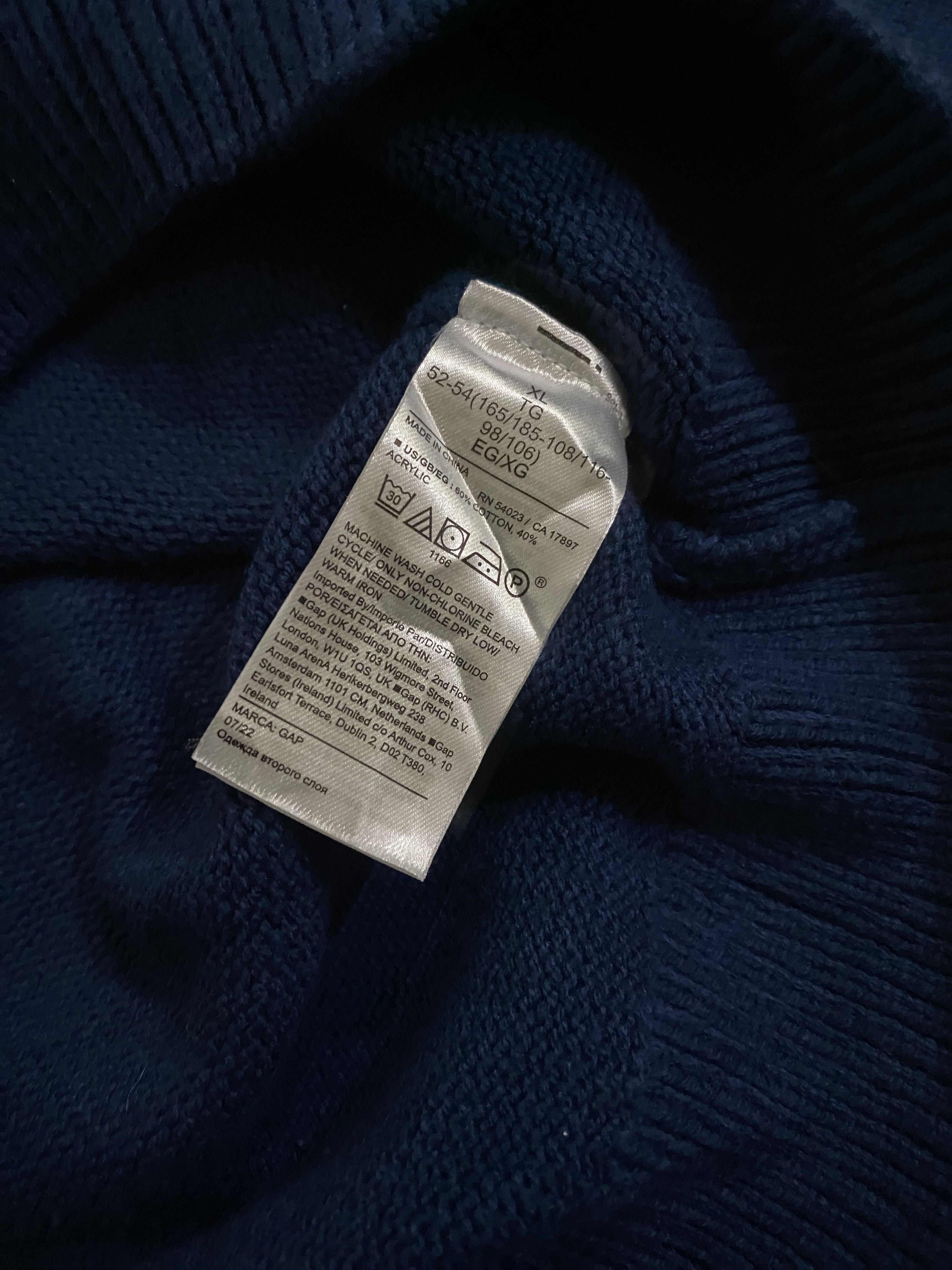 Gap × Homespun Knitwear × Vintage Vintage Gap Knitwear Big Logo Big Size Size US XL / EU 56 / 4 - 4 Thumbnail
