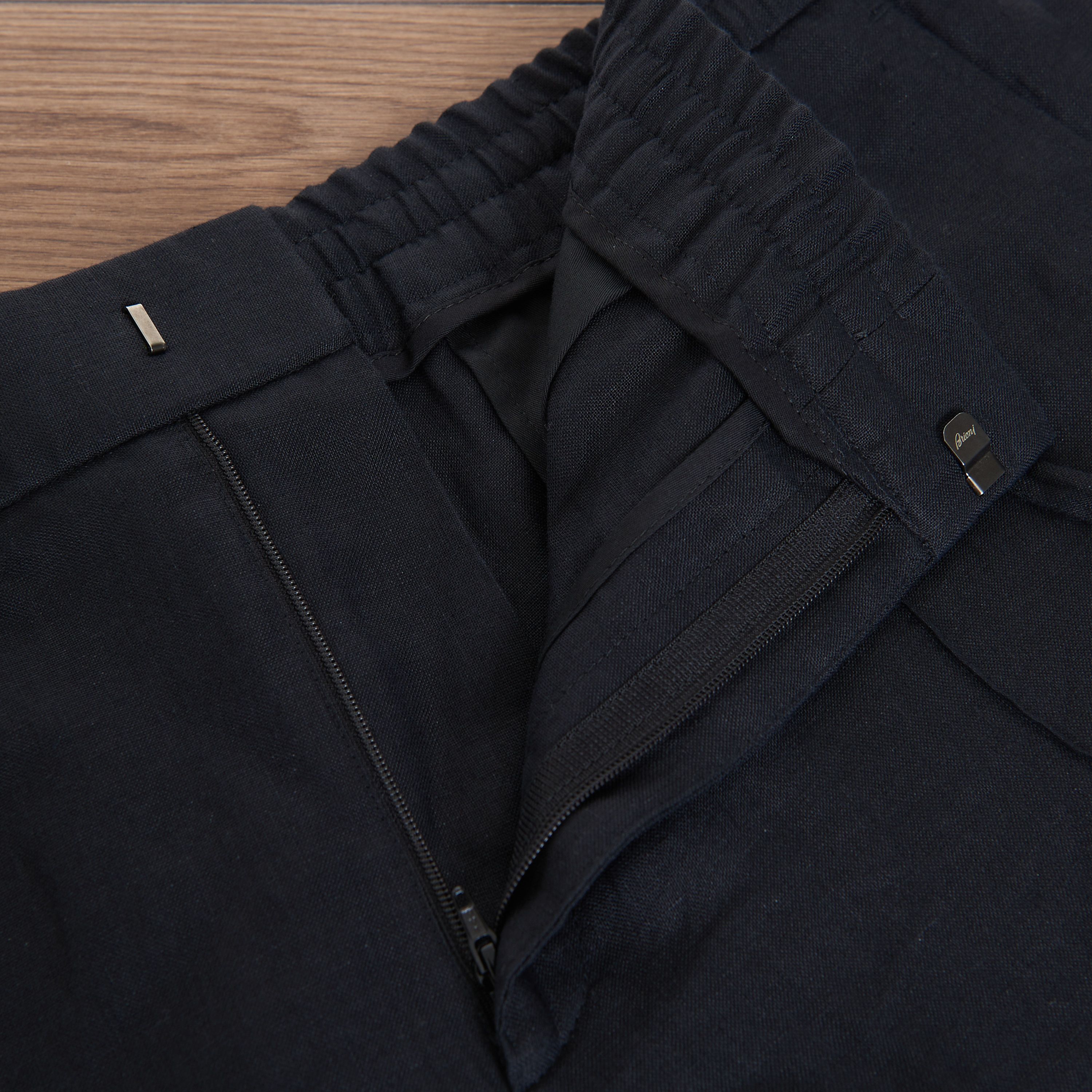 Brioni Black Sidney Bermuda Trousers Shorts - Linen Size US 38 / EU 54 - 8 Thumbnail