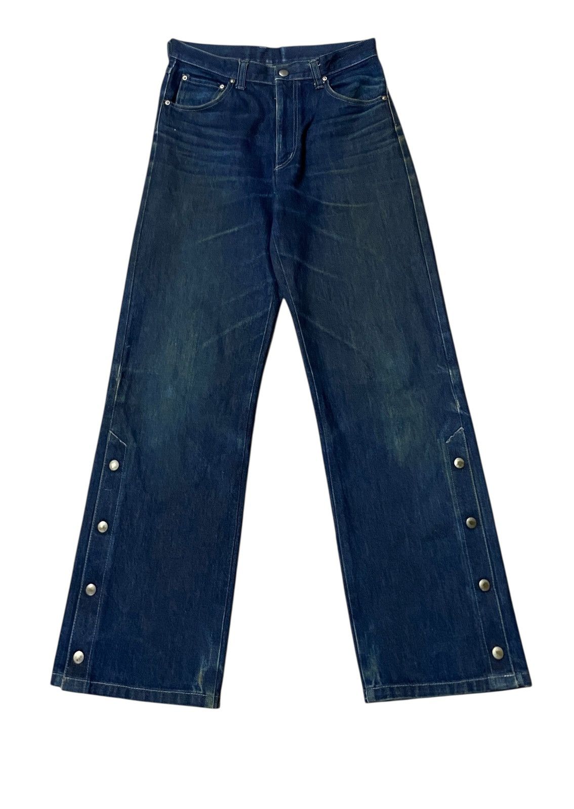 Very Rare Vintage Japanese Brand Barbicae Button Jeans 1990s