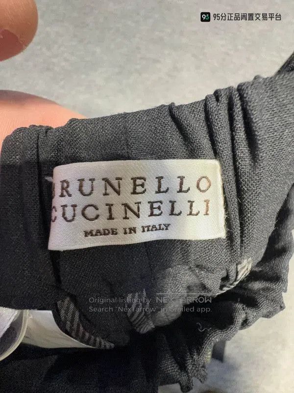 Brunello Cucinelli Brunello Cucinelli Unisex Solid Casual Pants. Size US 38 / EU 54 - 2 Thumbnail