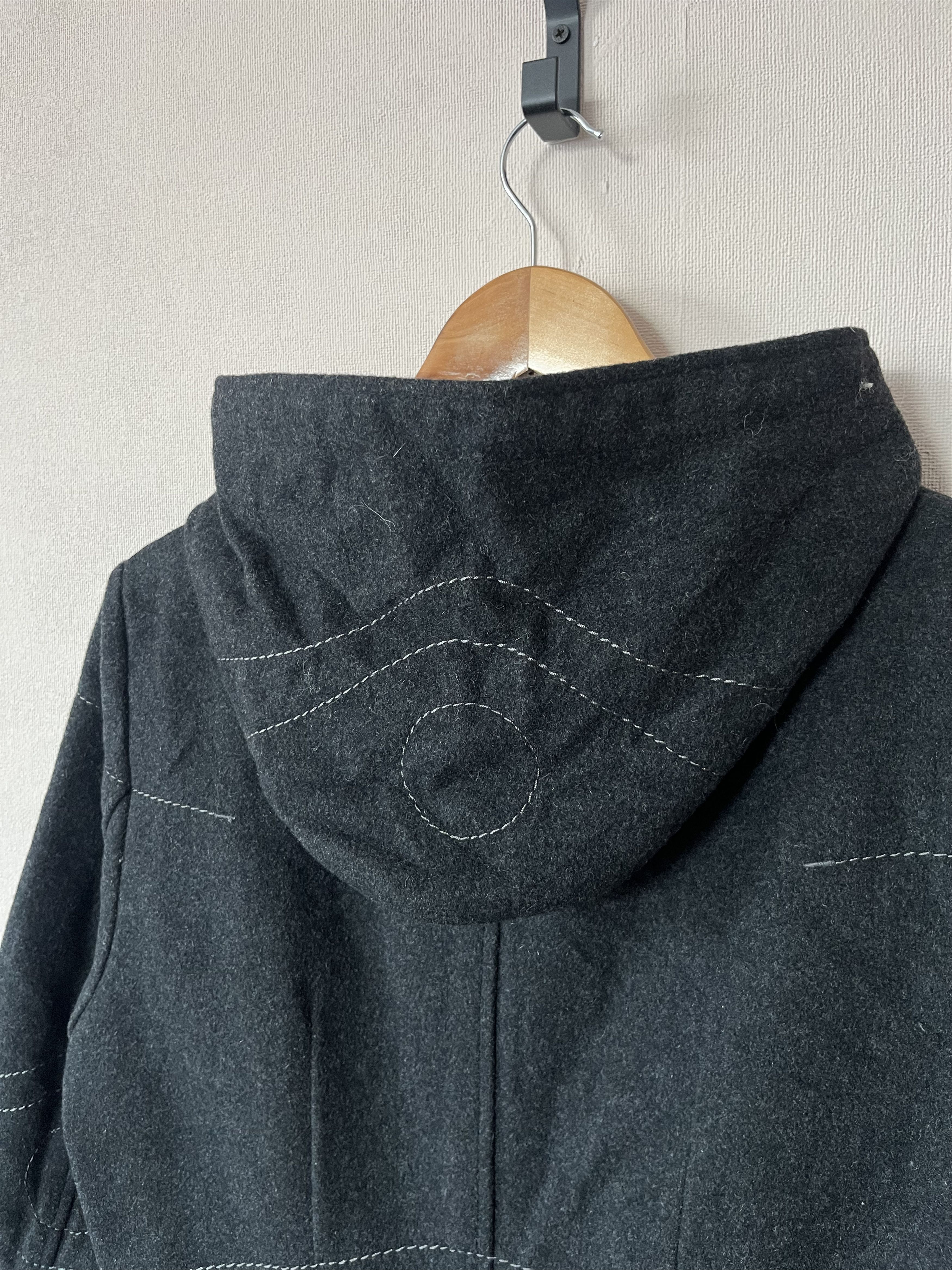 Cop Copine Cop Copine Vintage Wool Long Coat Zip Jacket Gray Lining Wit Size S / US 4 / IT 40 - 6 Thumbnail