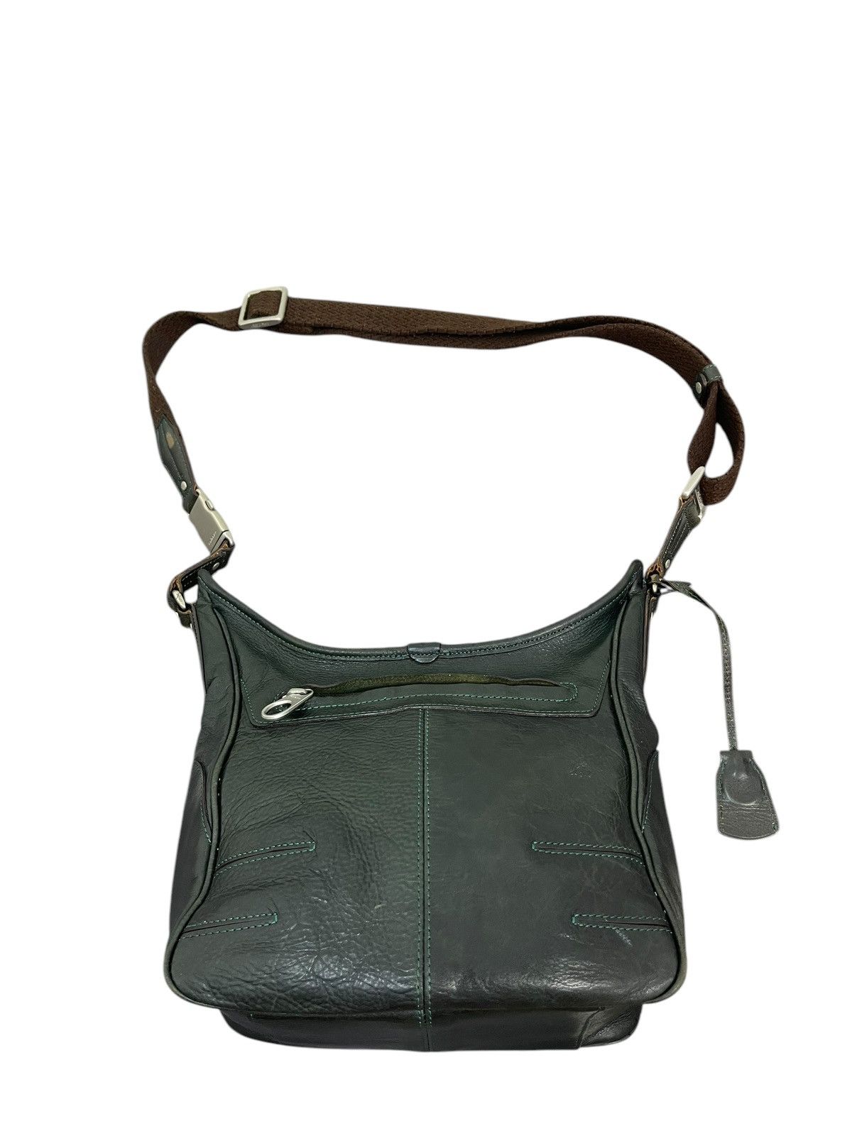 Genuine Leather Full Leather Aniary Japan Dark Green Cross Body Bag 1🟩6 Size ONE SIZE - 6 Thumbnail