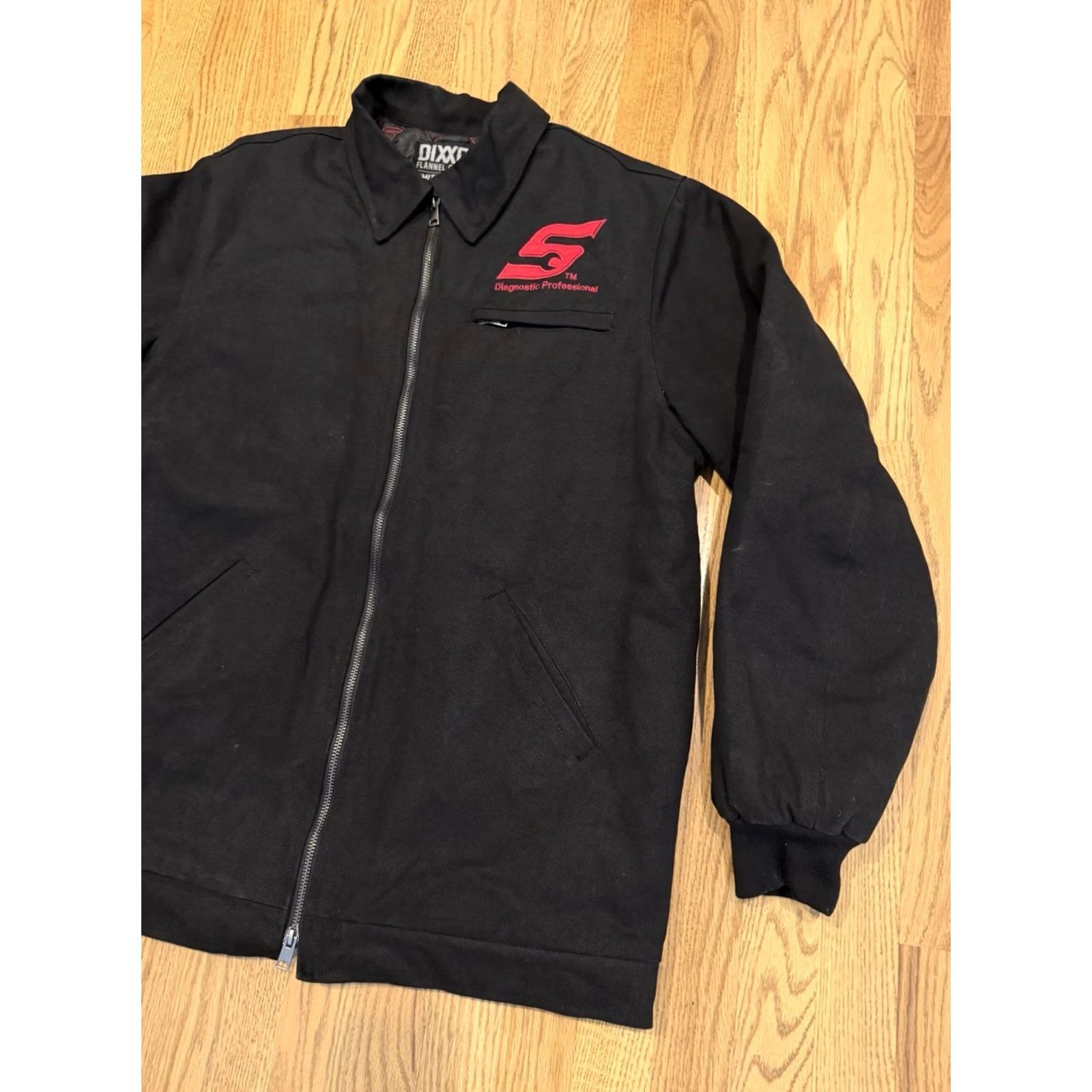 Vintage Dixxon Zip-Up Jacket Mens Large Quilt Lined Canvas Limited Edition Zip Pockets Embroidered Logo Black Canvas Work Jacket Hooded? Size US L / EU 52-54 / 3 - 7 Thumbnail