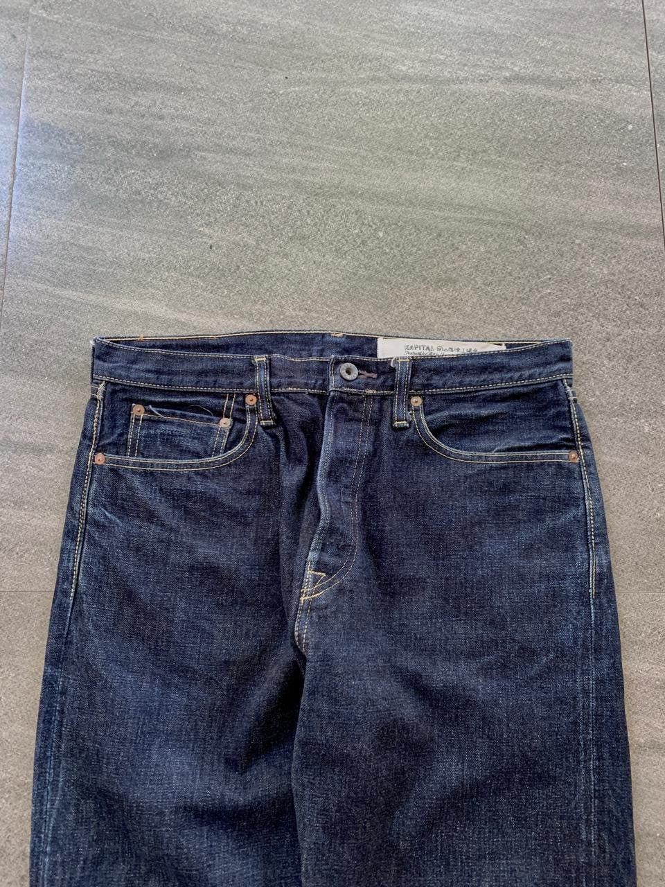Kapital FREE TAX! Indigo Raw Denim Jeans Size US 34 / EU 50 - 2 Thumbnail