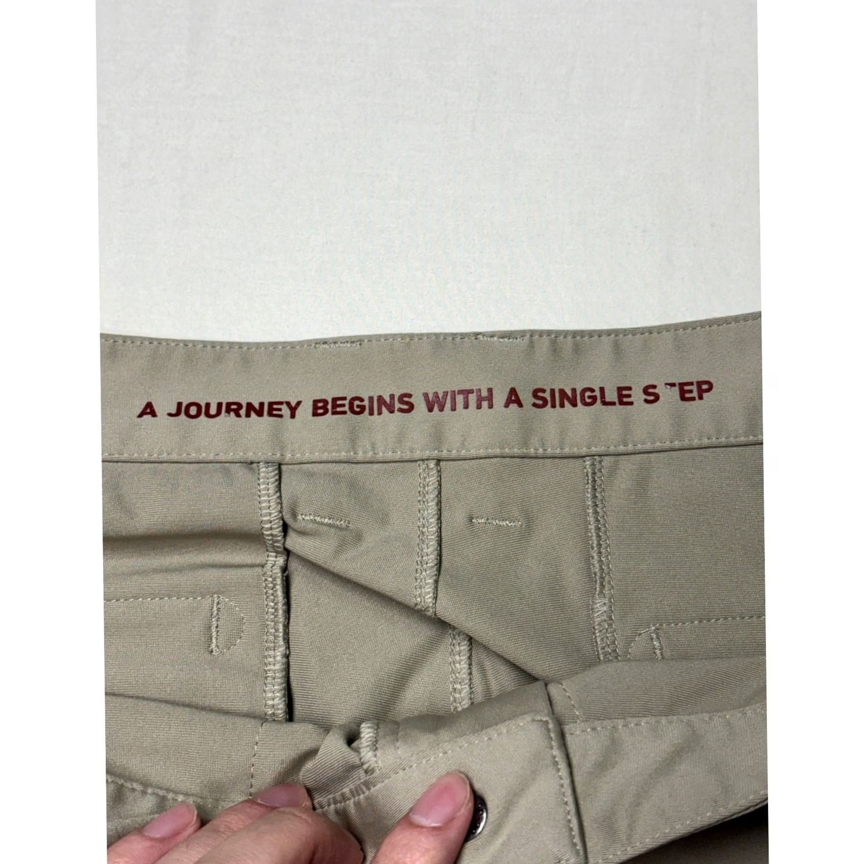 Rhone Rhone Commuter Pants Mens 35X32 Khaki Tan Straight Leg Performance FA20 100036 Size US 35 - 3 Thumbnail