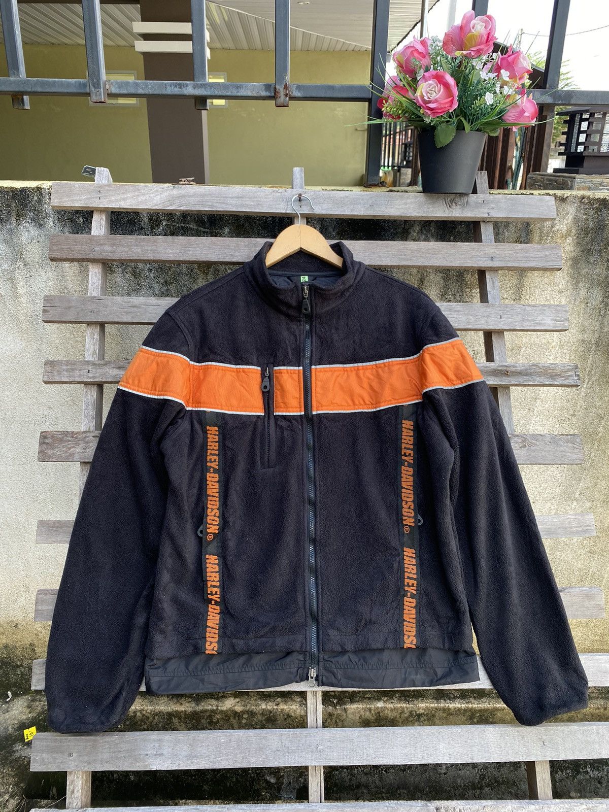 Harley Davidson Very Rare Vintage Harley Davidson Biker Fleece Jacket Size US M / EU 48-50 / 2 - 3 Thumbnail