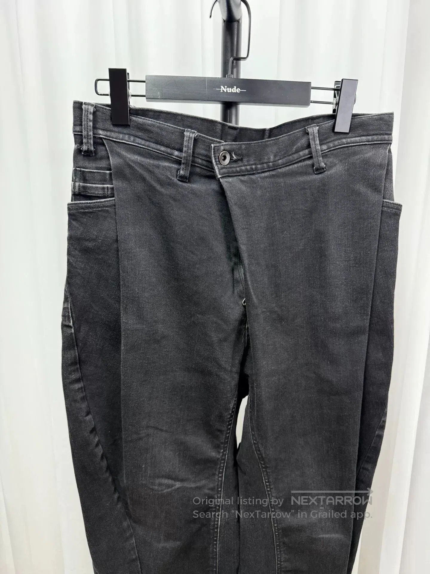 Comme des Garcons Homme Plus stylish foldable washed denim pants. Size US 30 / EU 46 - 2 Thumbnail