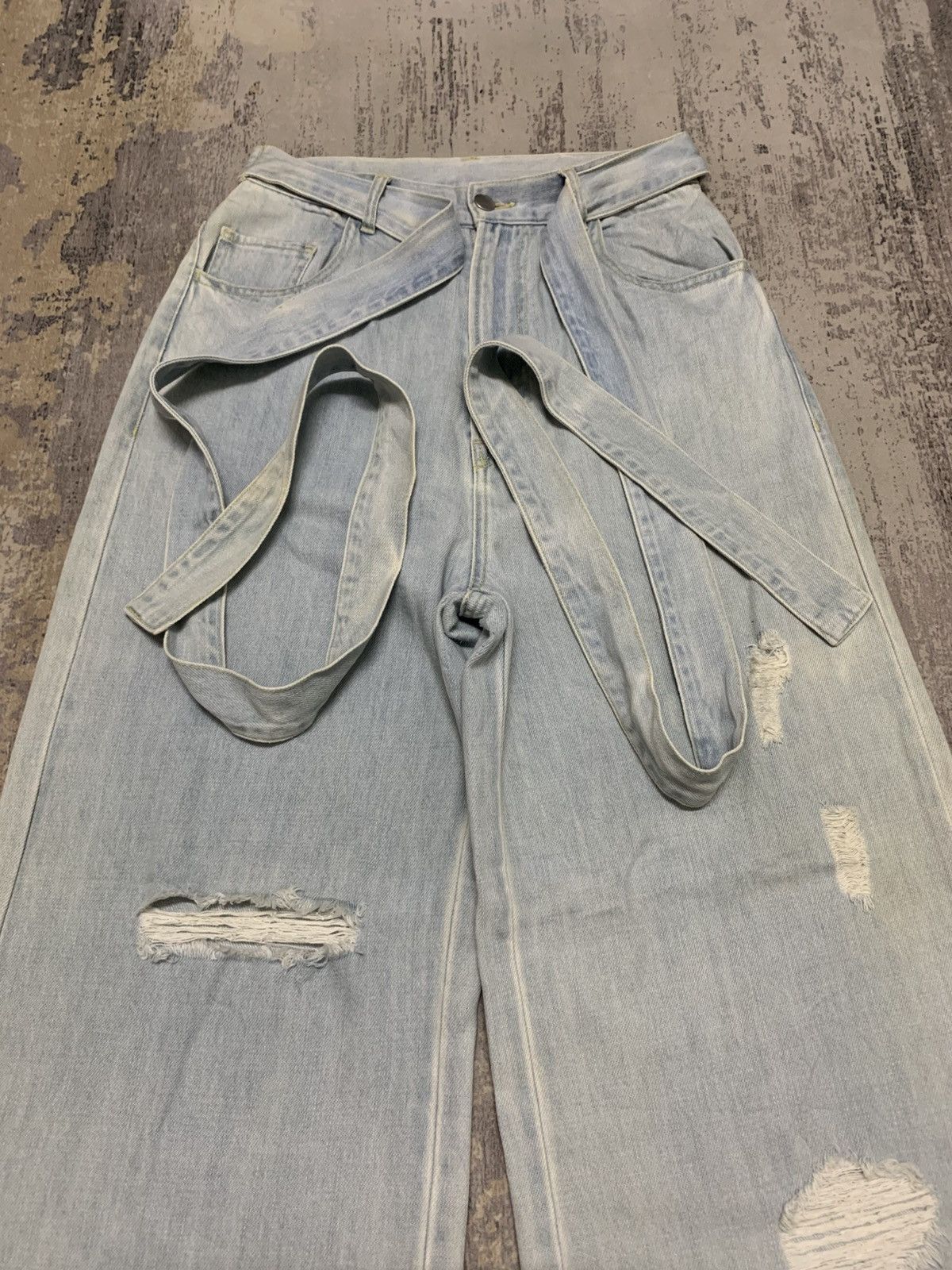 Ciaopanic Japanese Brand CIAOPANIC Distressed Baggy Jeans Pants Size 27" / US 4 / IT 40 - 2 Thumbnail