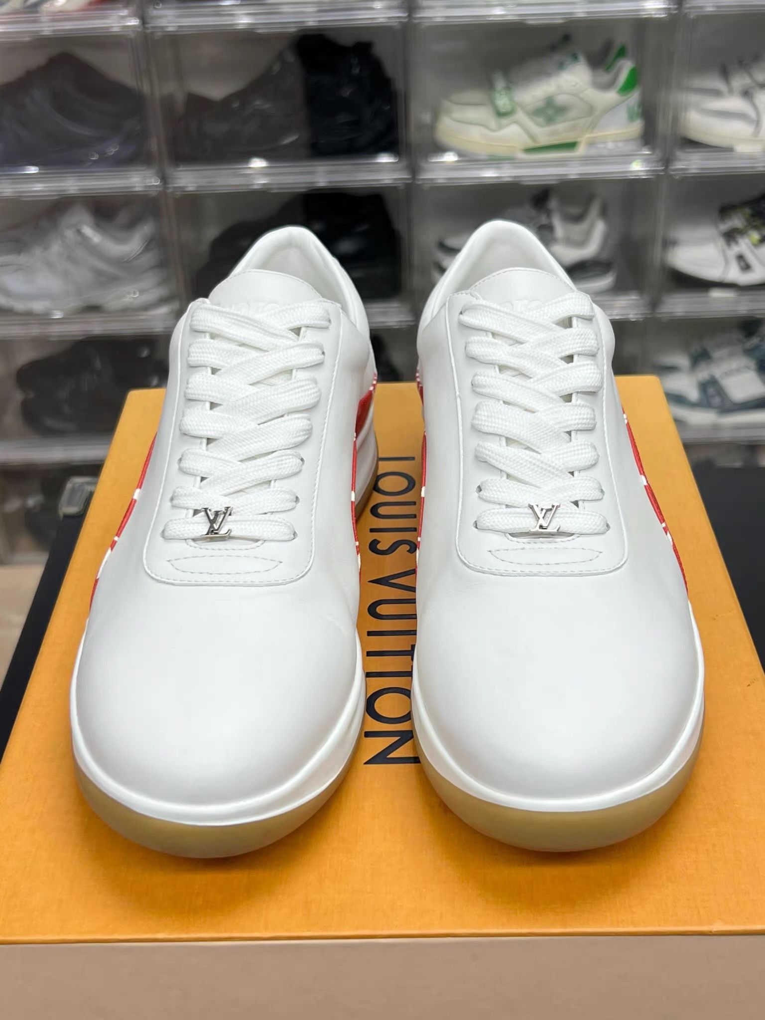 Louis Vuitton LV SUPREME Platform Low-top Sneakers K15 Size US 7.5 / EU 40-41 - 2 Thumbnail