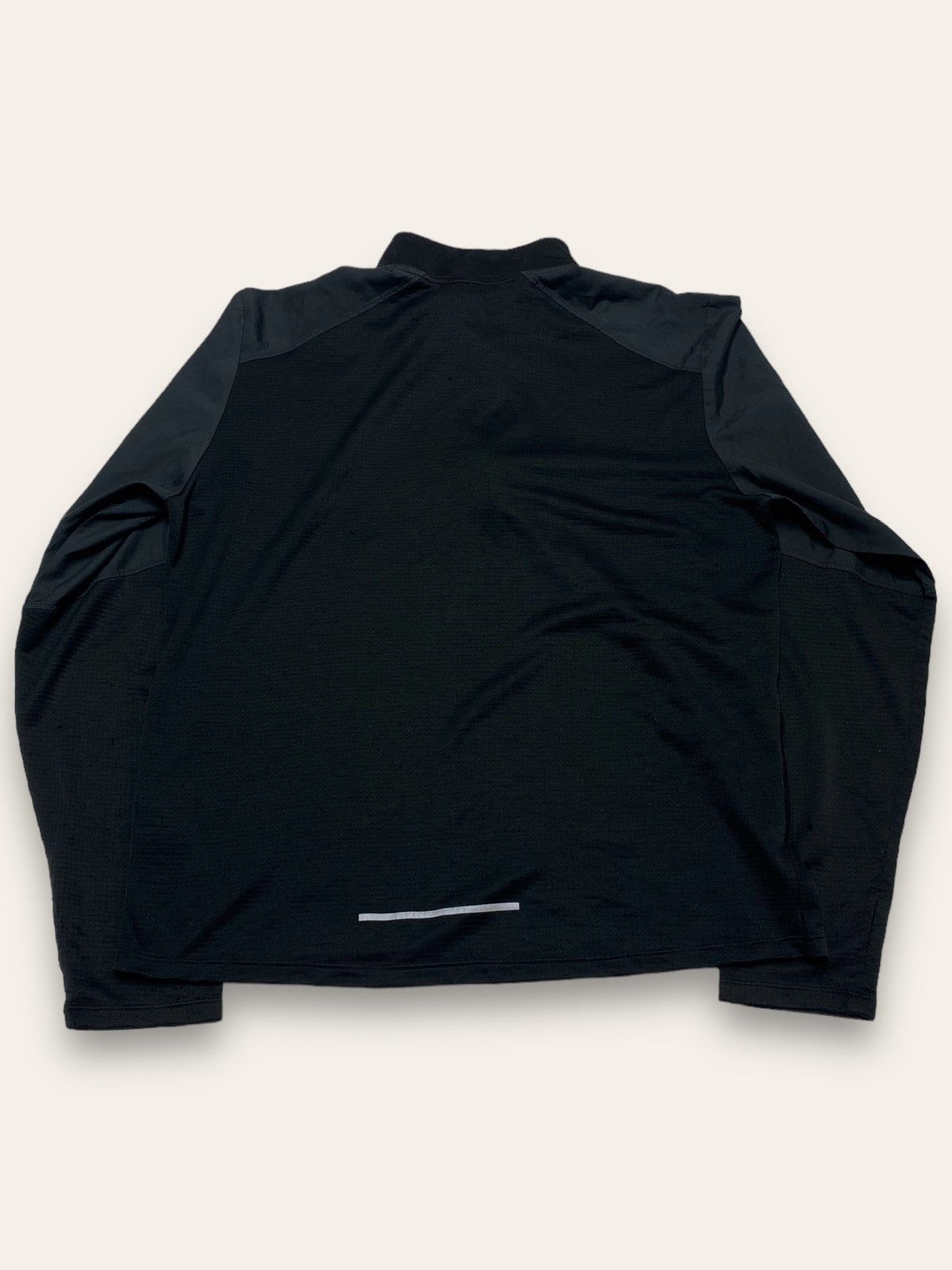Nike 00s Vintage NIKE RUNNING 1/3 Zip Black Track Top Size US M / EU 48-50 / 2 - 7 Thumbnail