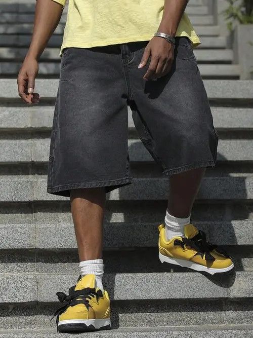 Jean × Vintage Washed vintage Street Y2K shorts jorts Size US 34 / EU 50 - 4 Thumbnail