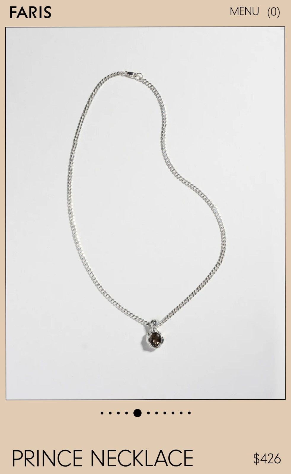 Other Faris Prince Necklace | Green Amethyst | 925 Sterling Silver Size ONE SIZE - 7 Thumbnail