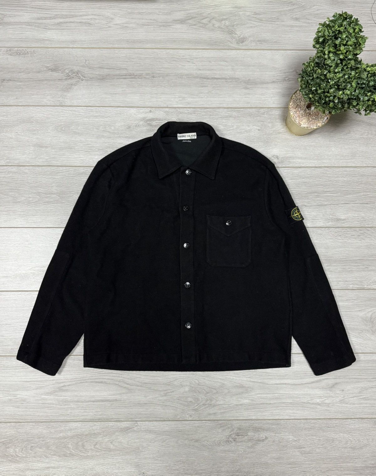Stone Island Stone Island 00 vintage wool overshot buttons pocket jacket Size US XL / EU 56 / 4 - 1 Thumbnail