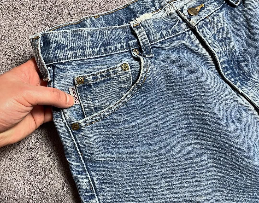 Carhartt × Vintage Vintage Carhartt Insulated Faded USA Denim Hype Baggy Jeans Size US 36 / EU 52 - 7 Thumbnail