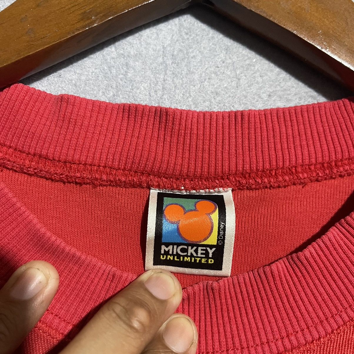 Disney Vintage Mickey Unlimited Red Sweatshirt – 1990s Disney Size US L / EU 52-54 / 3 - 8 Thumbnail