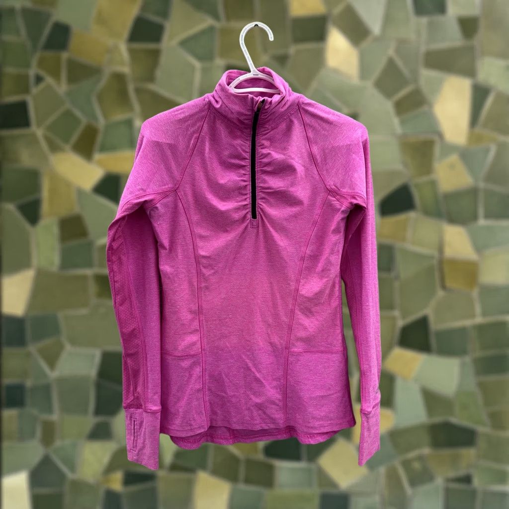 Champion Champion Womens Shirt XS Pink 1/4 Zip Long Sleeve Athletic Size XS / US 0-2 / IT 36-38 - 1 Thumbnail