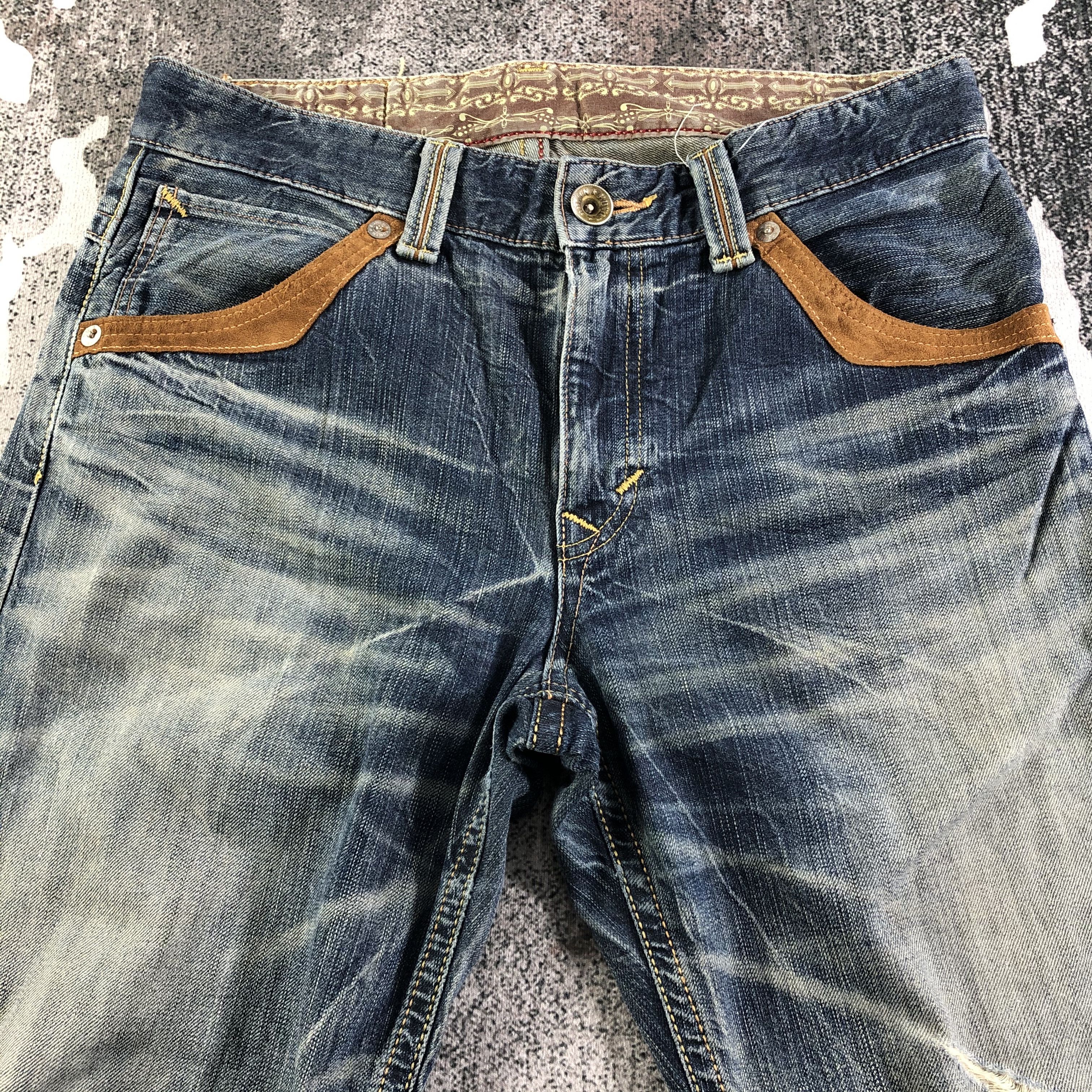 Edwin Vintage Edwin XV Jeans Distress Faded Blue KJ2504 Size US 32 / EU 48 - 3 Thumbnail