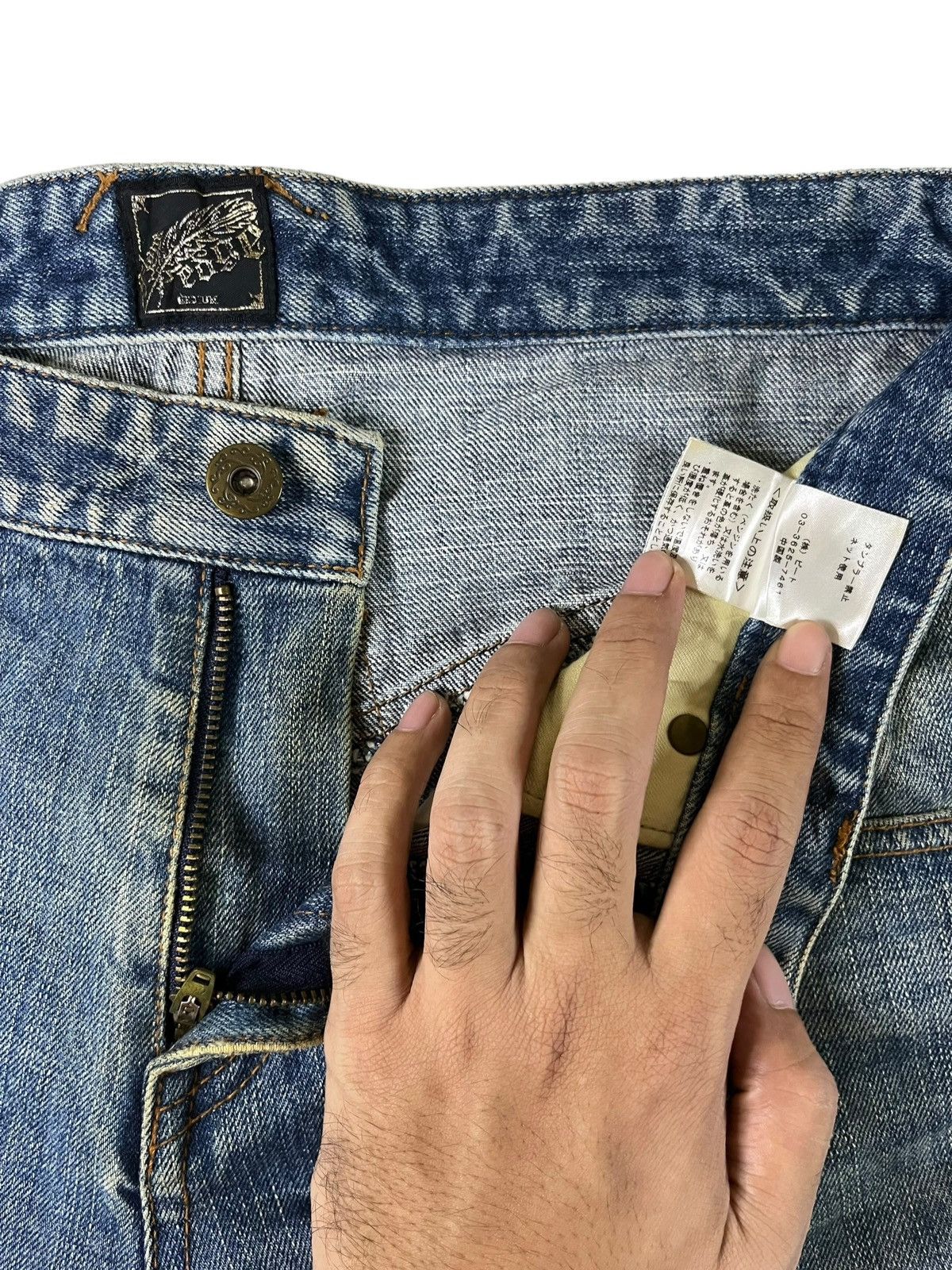 Japanese Brand Vintage Japanese Brand Mud Wash Western Style Ripped Jeans Size US 32 / EU 48 - 10 Thumbnail