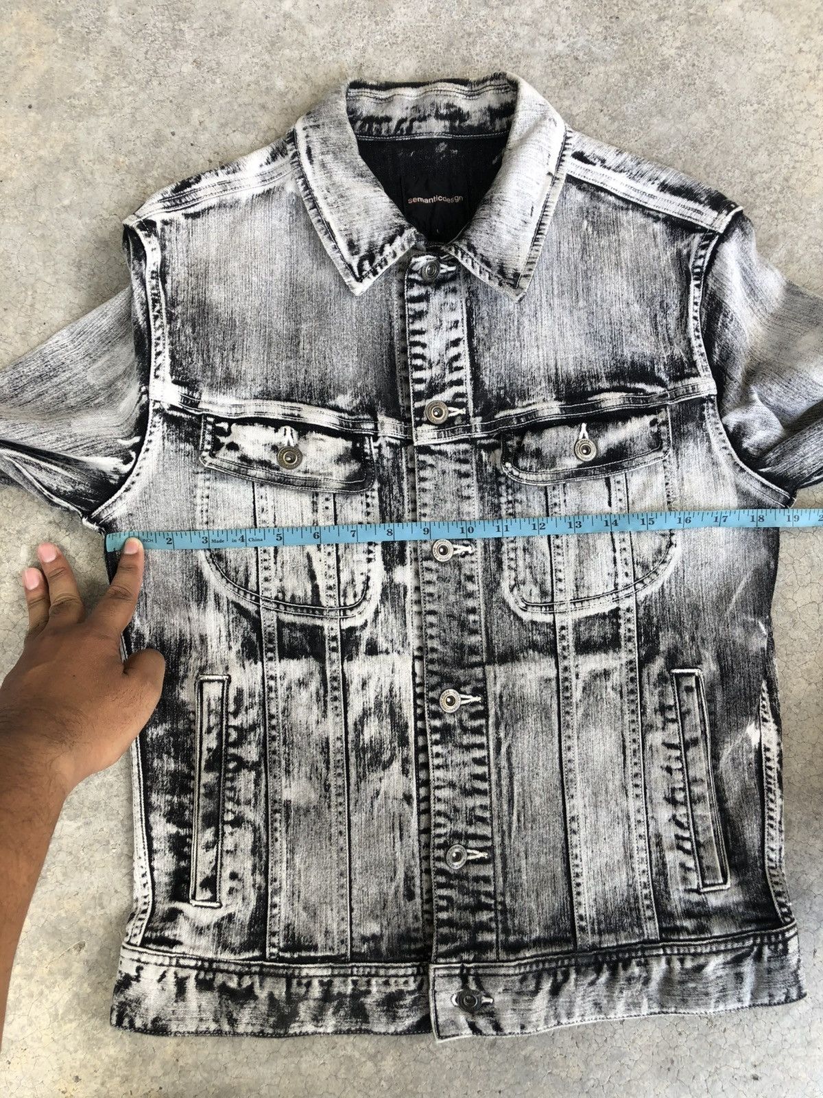 semanticdesign Semantic Design Denim Jacket Distressed Denim Size US M / EU 48-50 / 2 - 23 Thumbnail