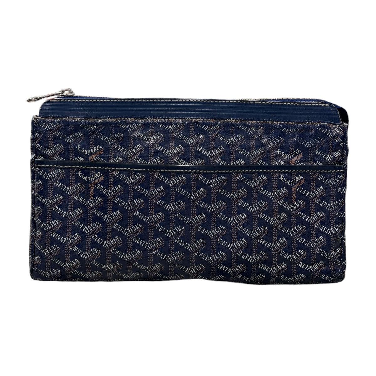 image of Goyard Miroir Gm Toiletry Bag in Navy, Men's